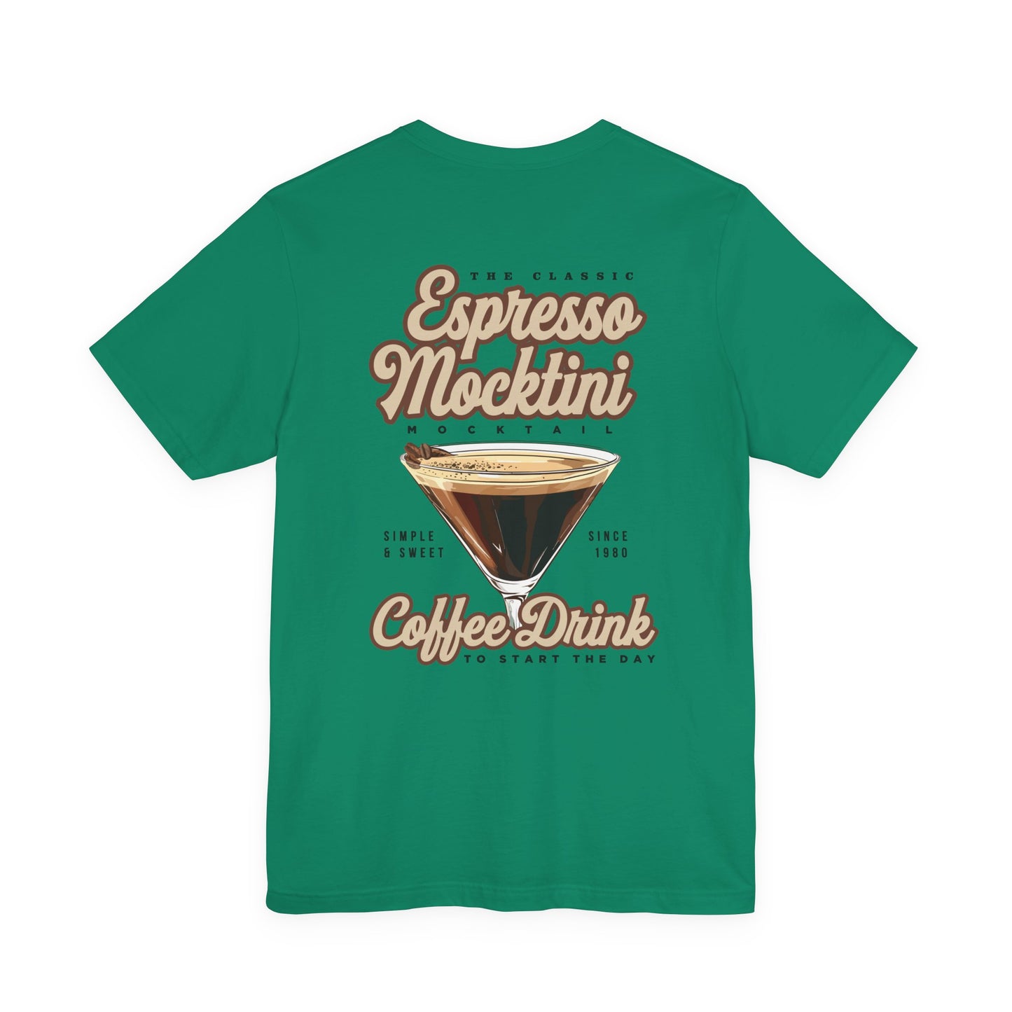 The Classic Espresso Mocktini Mocktail T-Shirt – Featuring Bold Coffee Drink Graphic
