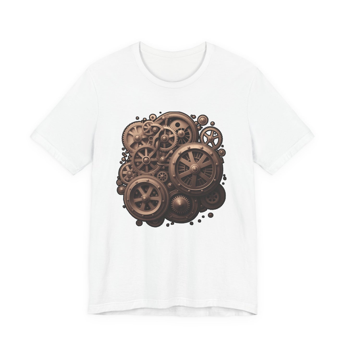 The Age of Machines Tshirt – Interconnected Gear Wheels Graphic