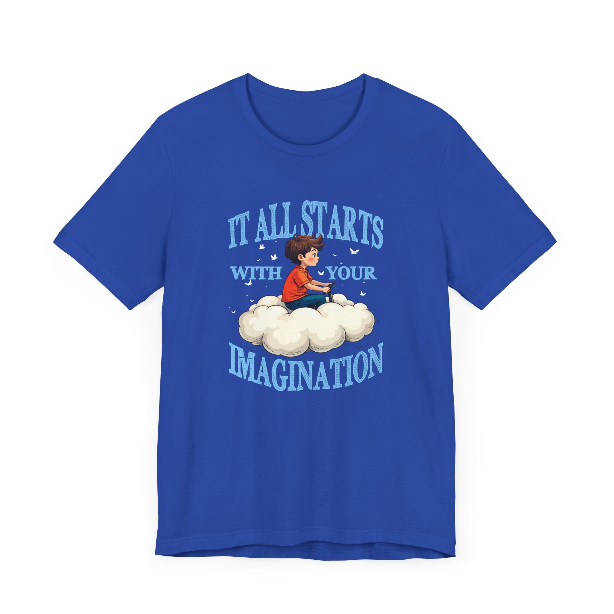 Cloud Control - Imagine Your Own Reality – Toddler Controlling Cloud with Stars & Planets Graphic T-Shirt