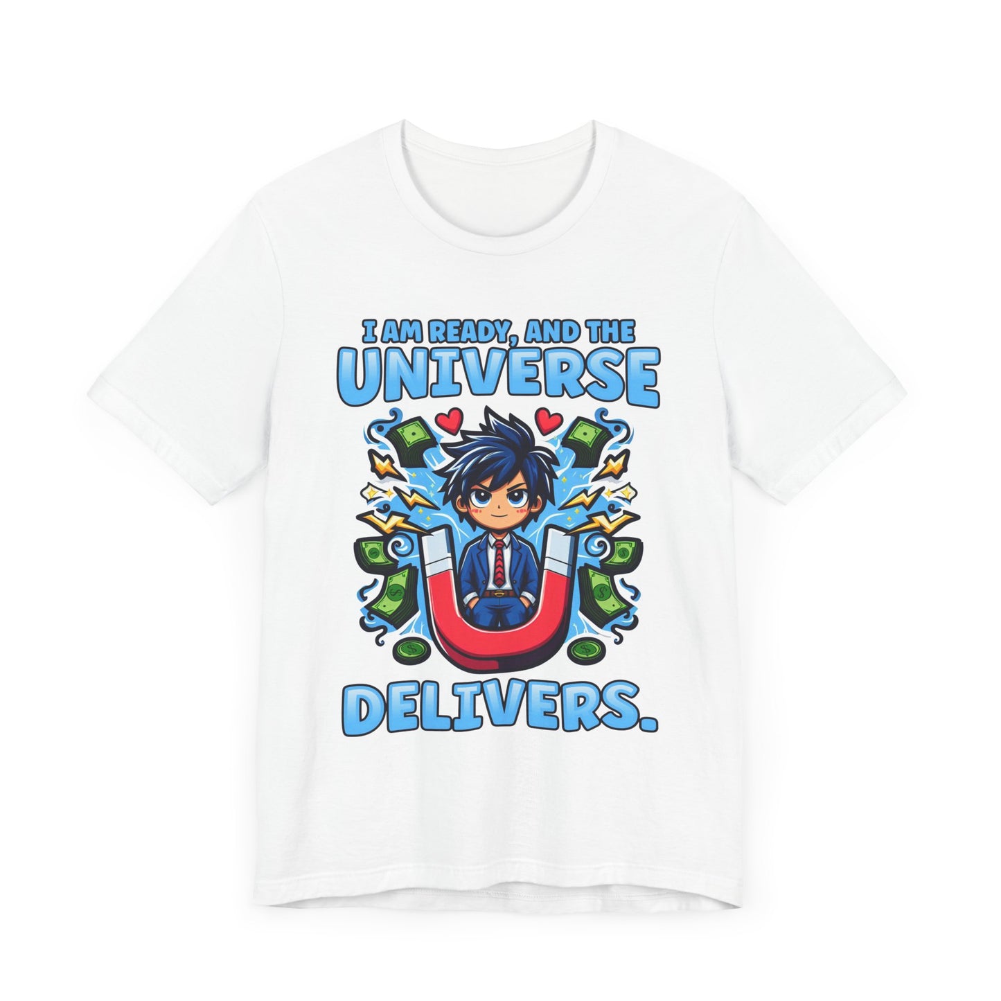 I Am Ready and the Universe Delivers Shirt, Manifestation Tee, Spiritual T Shirt, Law of Attraction Shirt, Cosmic Belief Gift