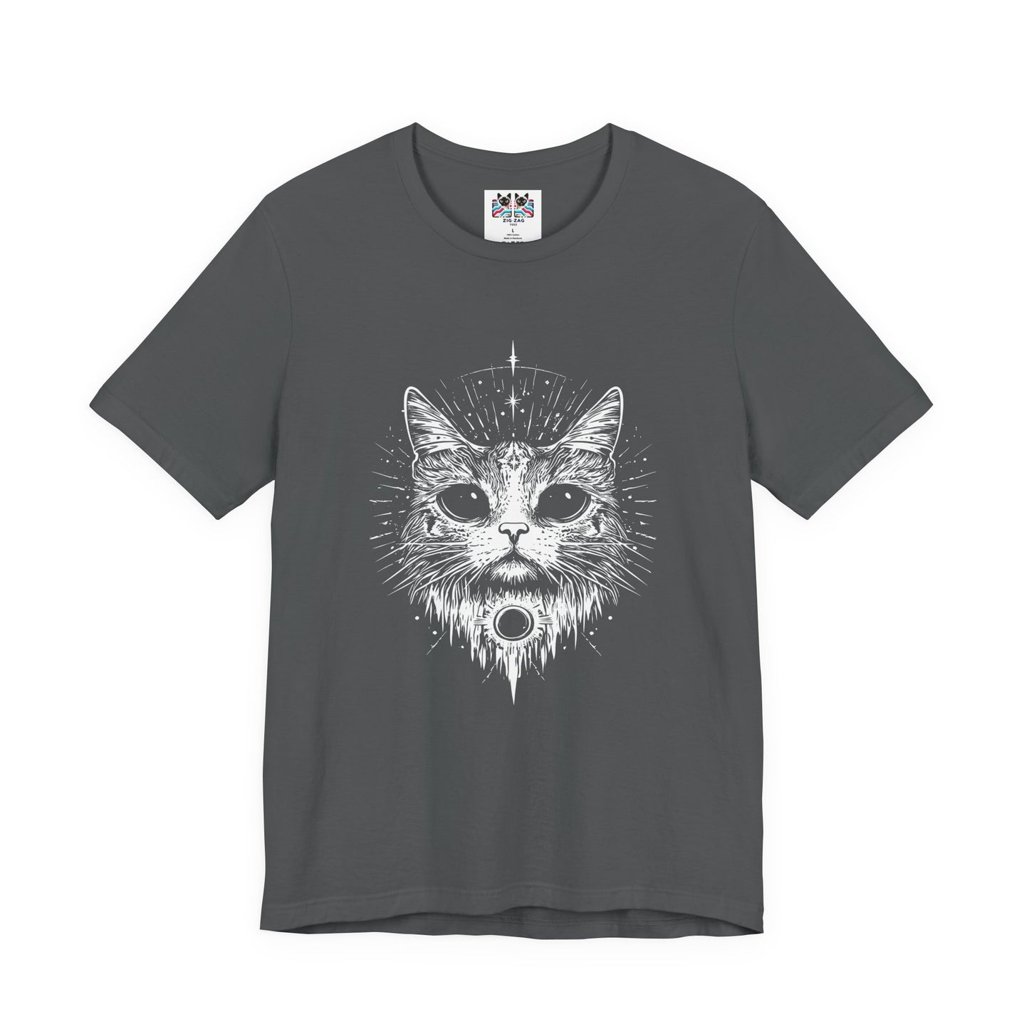 Mystic Moon Cat and Magic Mushrooms T-Shirt