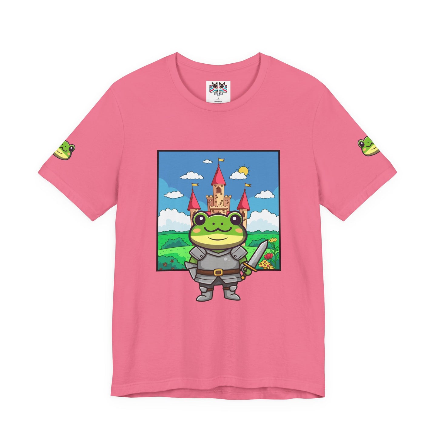 Knight Frog Castle T-Shirt – Cute Frog Knight Medieval Fantasy Graphic Tee