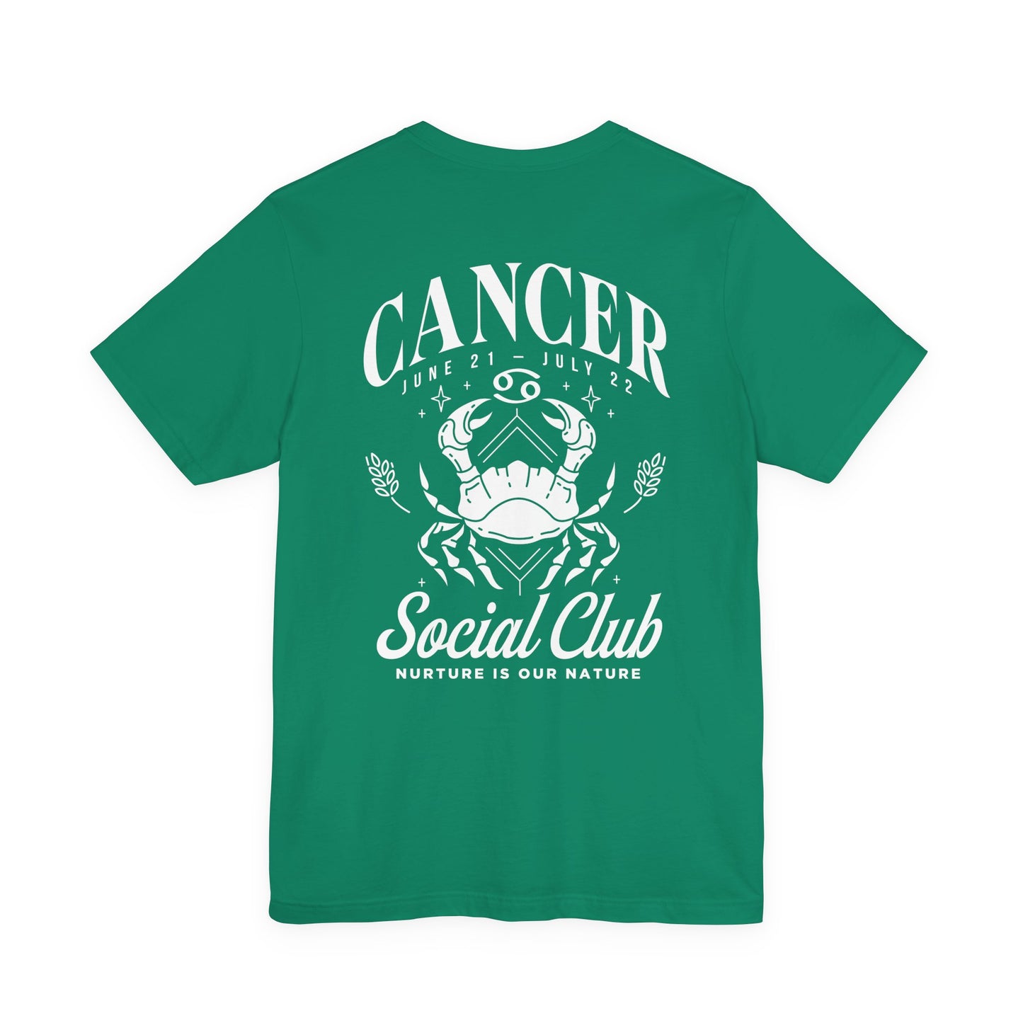 Cancer Social Club T-Shirt – Nurture Is Our Nature Zodiac Design