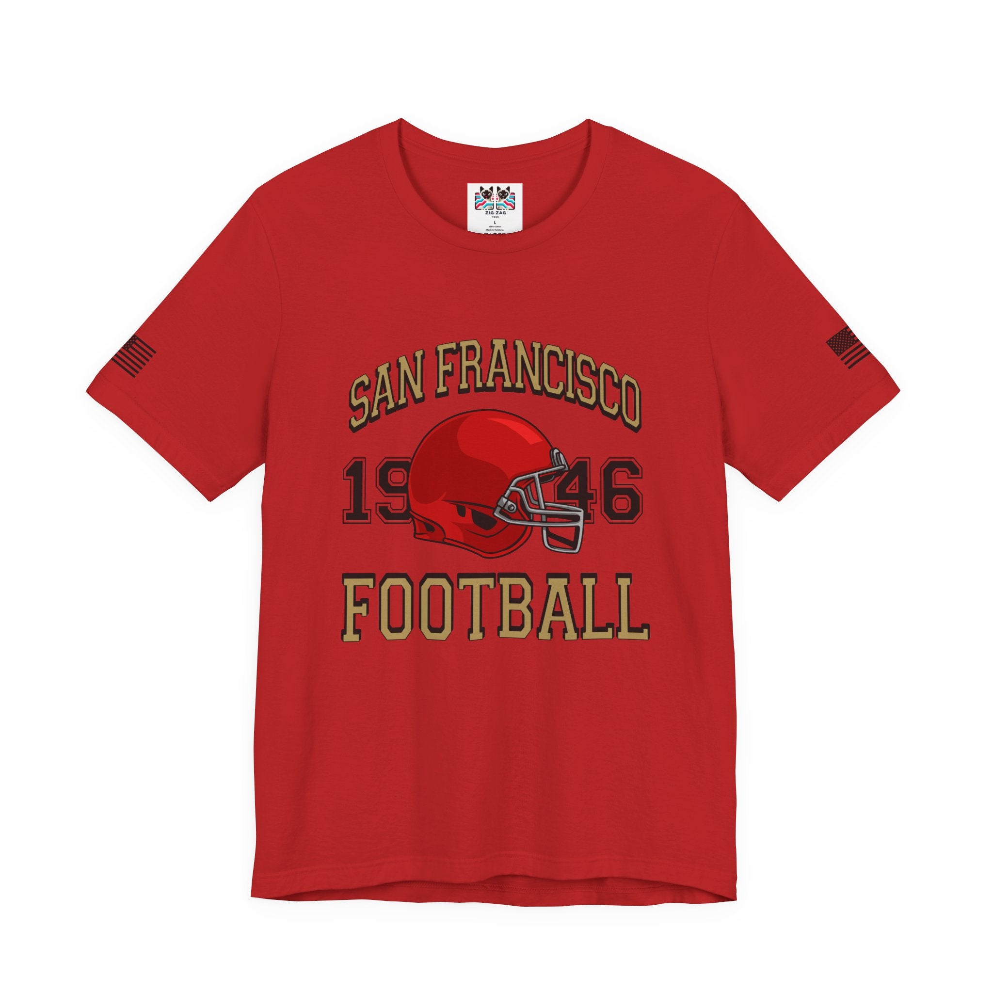 San Francisco Football T-Shirt, EST 1946 Collegiate Helmet Tee, SF Bay Area Football Fan Shirt, Retro Football Gift, Unisex
