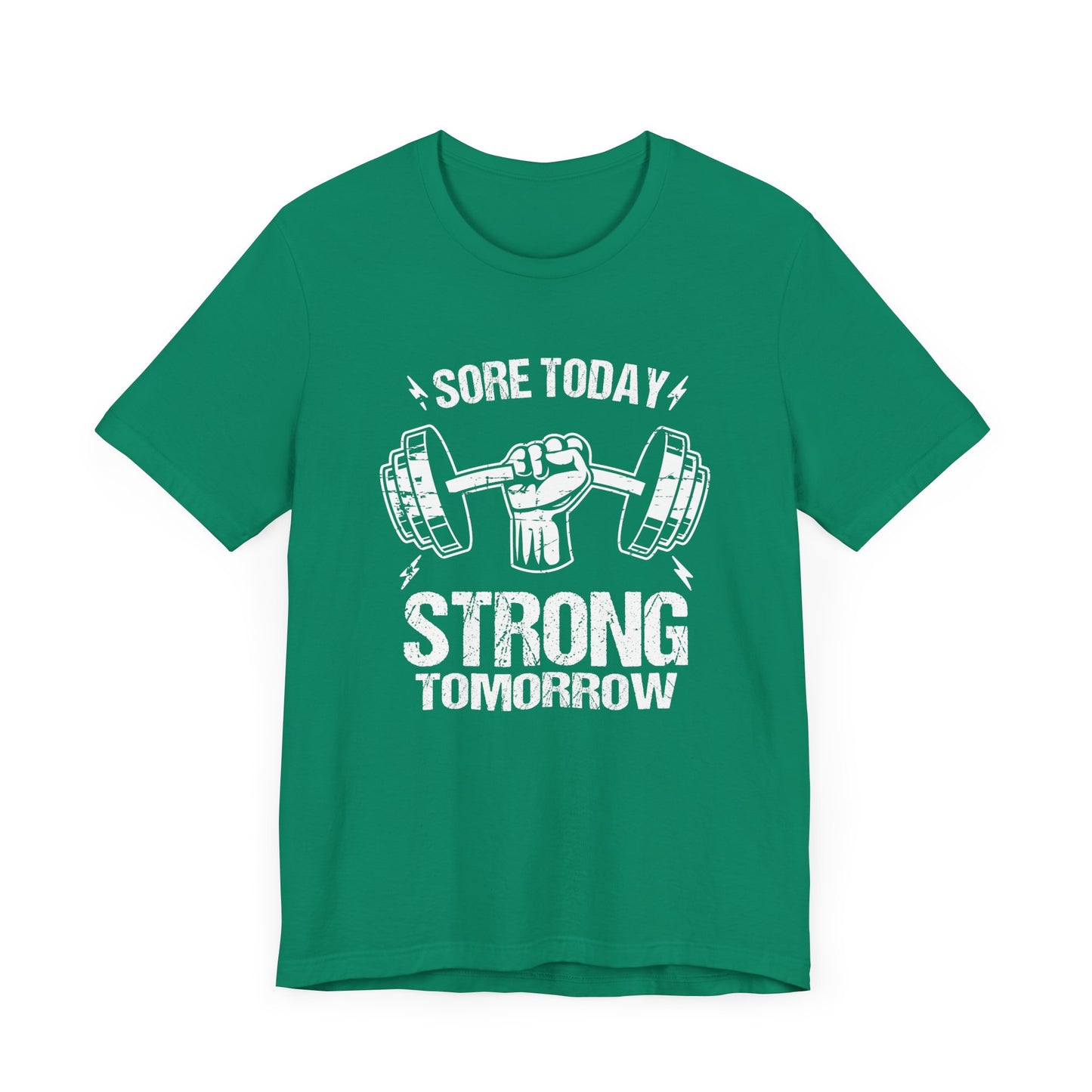 Sore Today Strong Tomorrow Tee, Gym Motivation Shirt, Workout Grind Top, Fitness Progress Graphic, Strength Gift