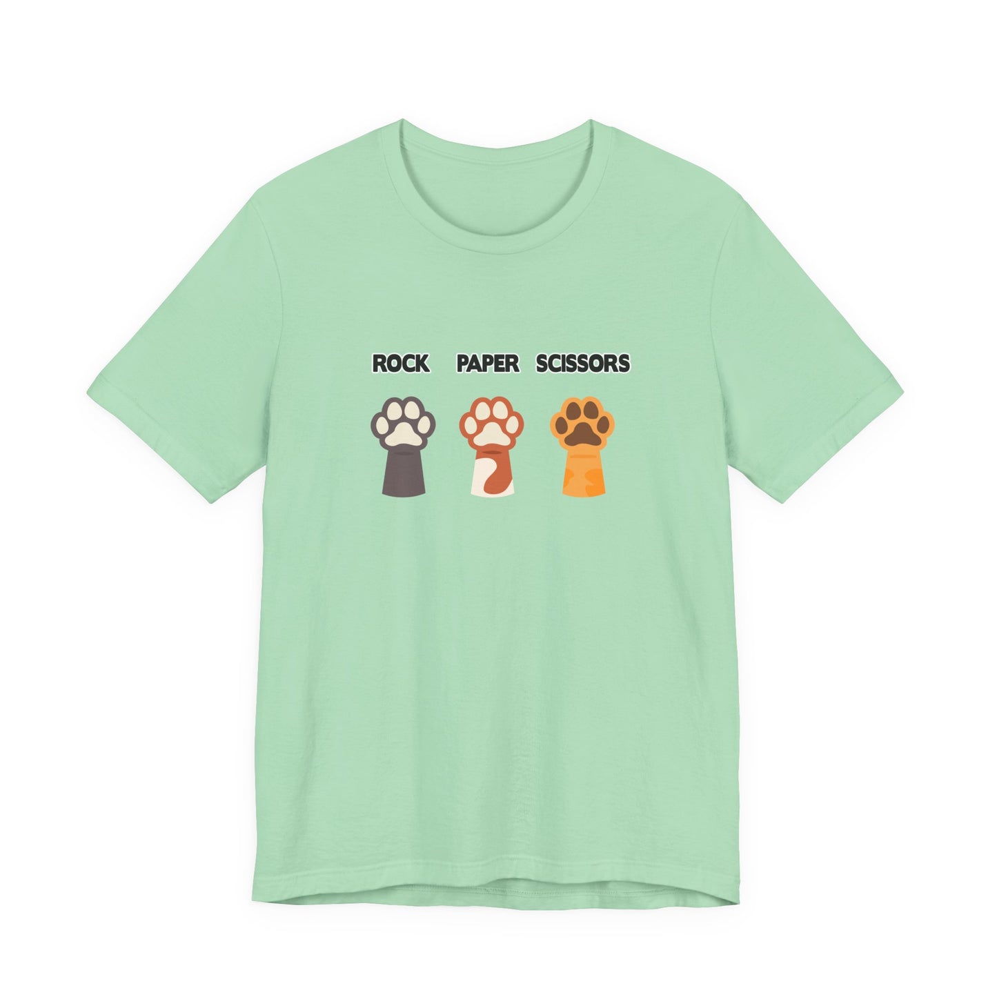 Rock Paper Scissors Dog Paw Tshirt Funny Canine Game Design
