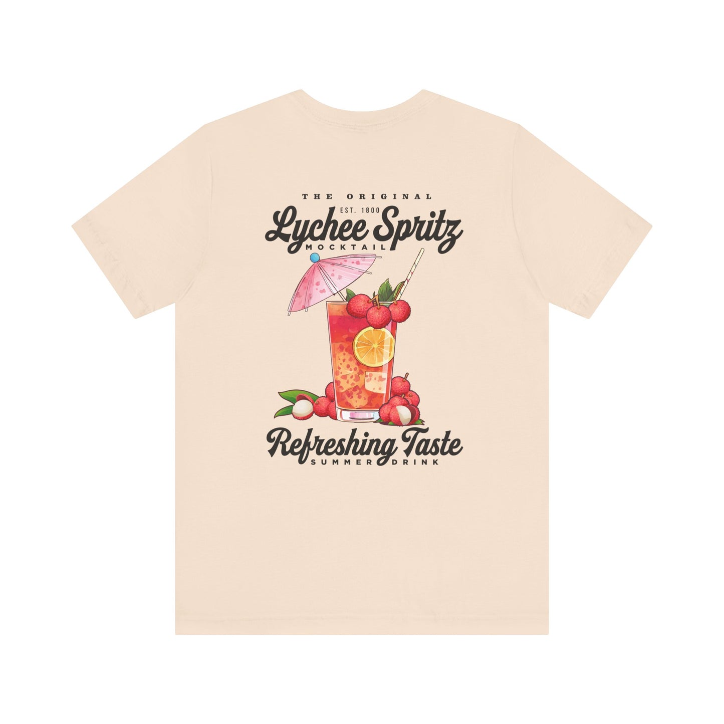 Lychee Spritz Mocktail T-Shirt – Featuring Refreshing Summer Drink Graphic