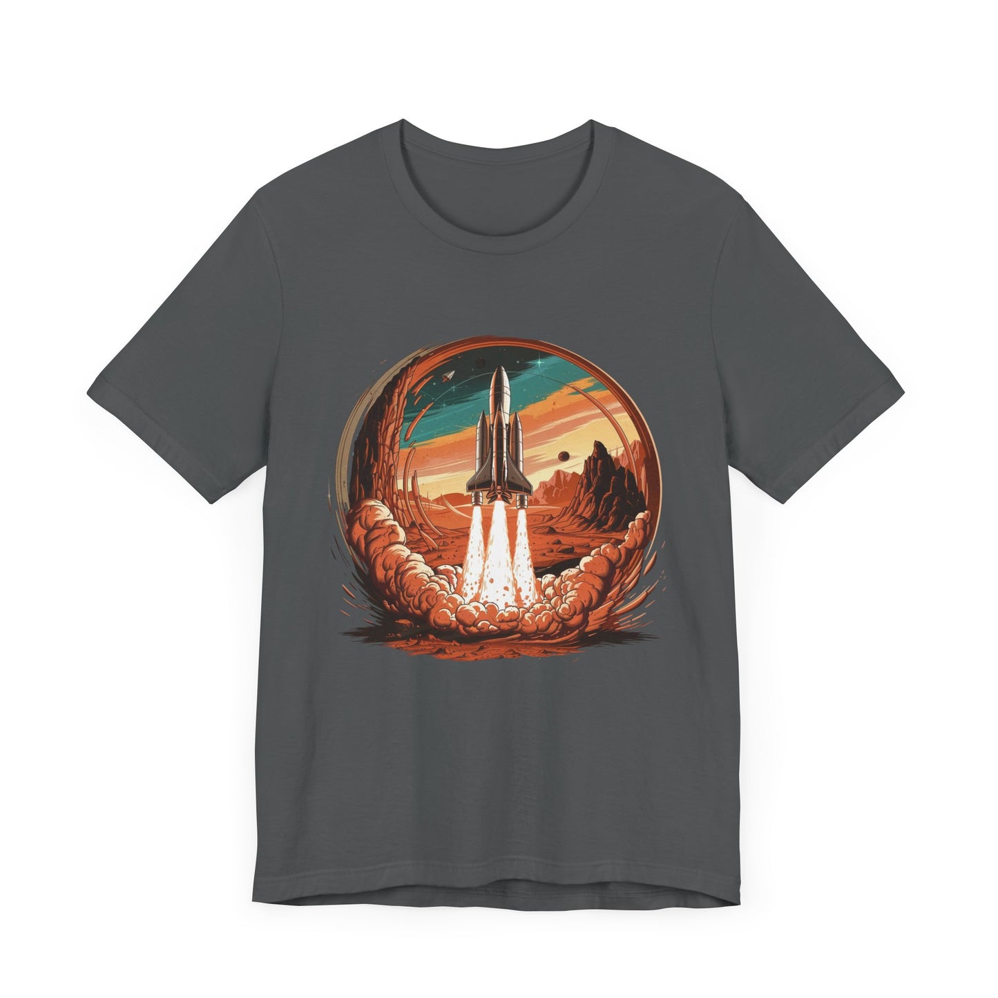 Mars or Bust Space Rocket Launch T-Shirt