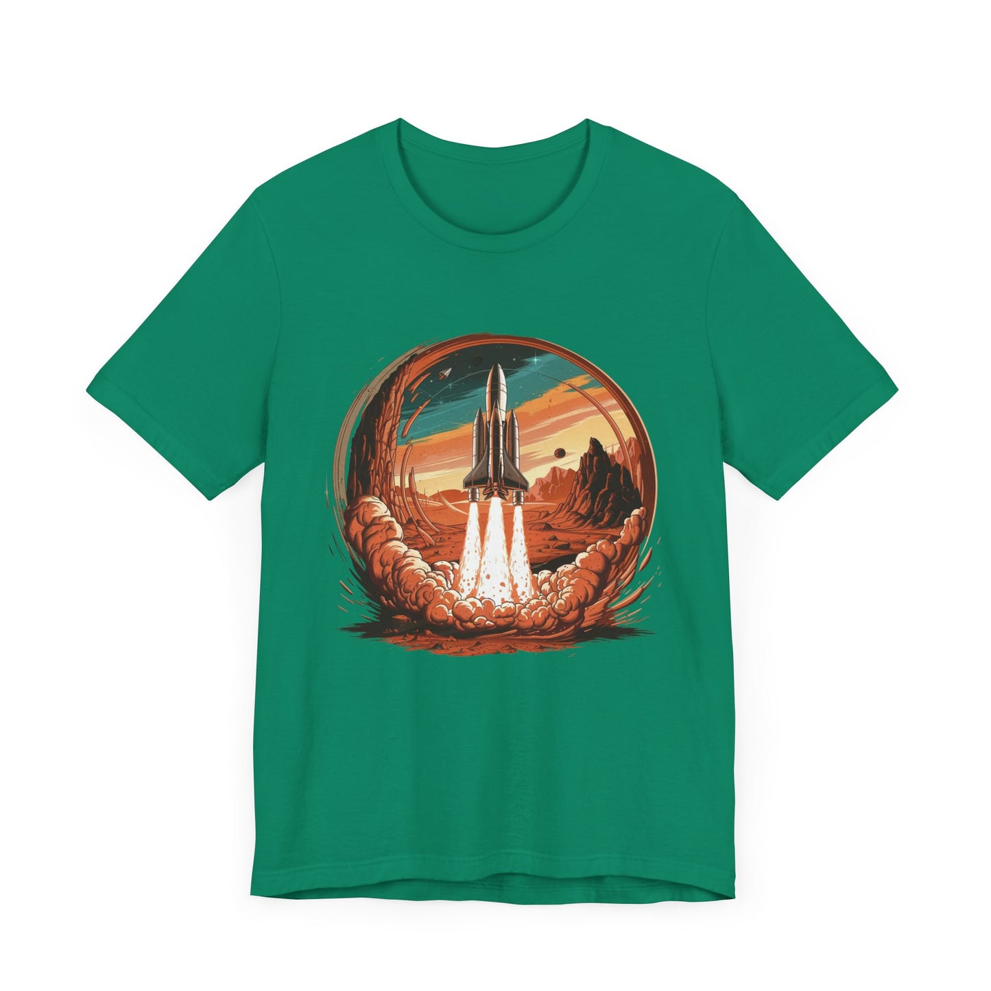 Mars or Bust Space Rocket Launch T-Shirt