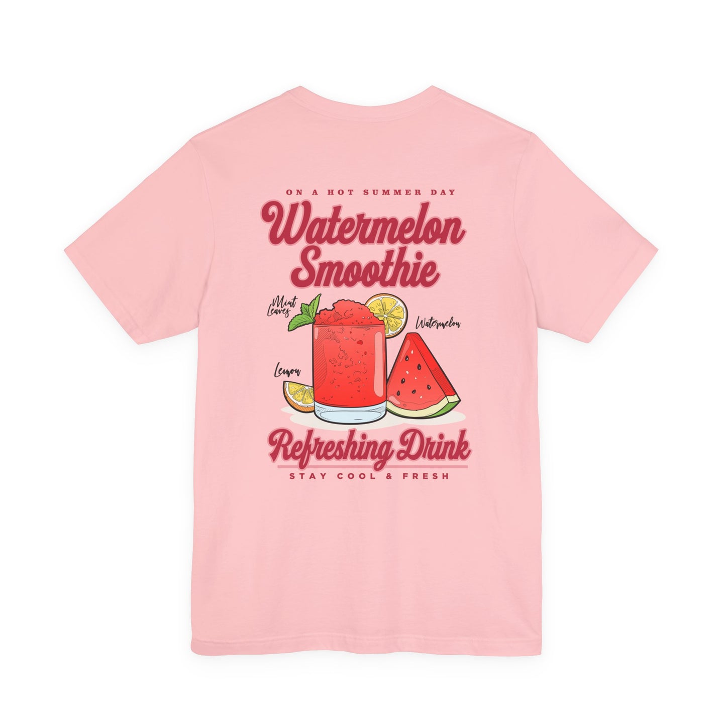 Watermelon Smoothie T-Shirt – Refreshing Summer Drink Graphic