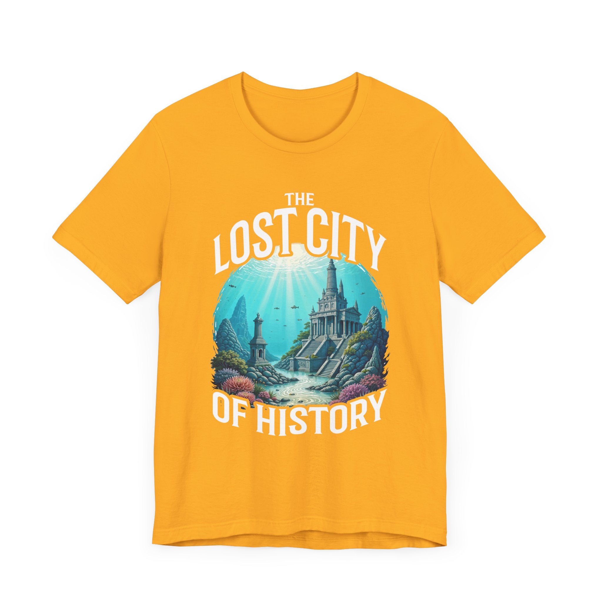 Sunken Cities of the Past Tee, Lost World History Shirt, Ancient Civilizations Graphic Tee, Underwater Discovery Top, Explorer Gift