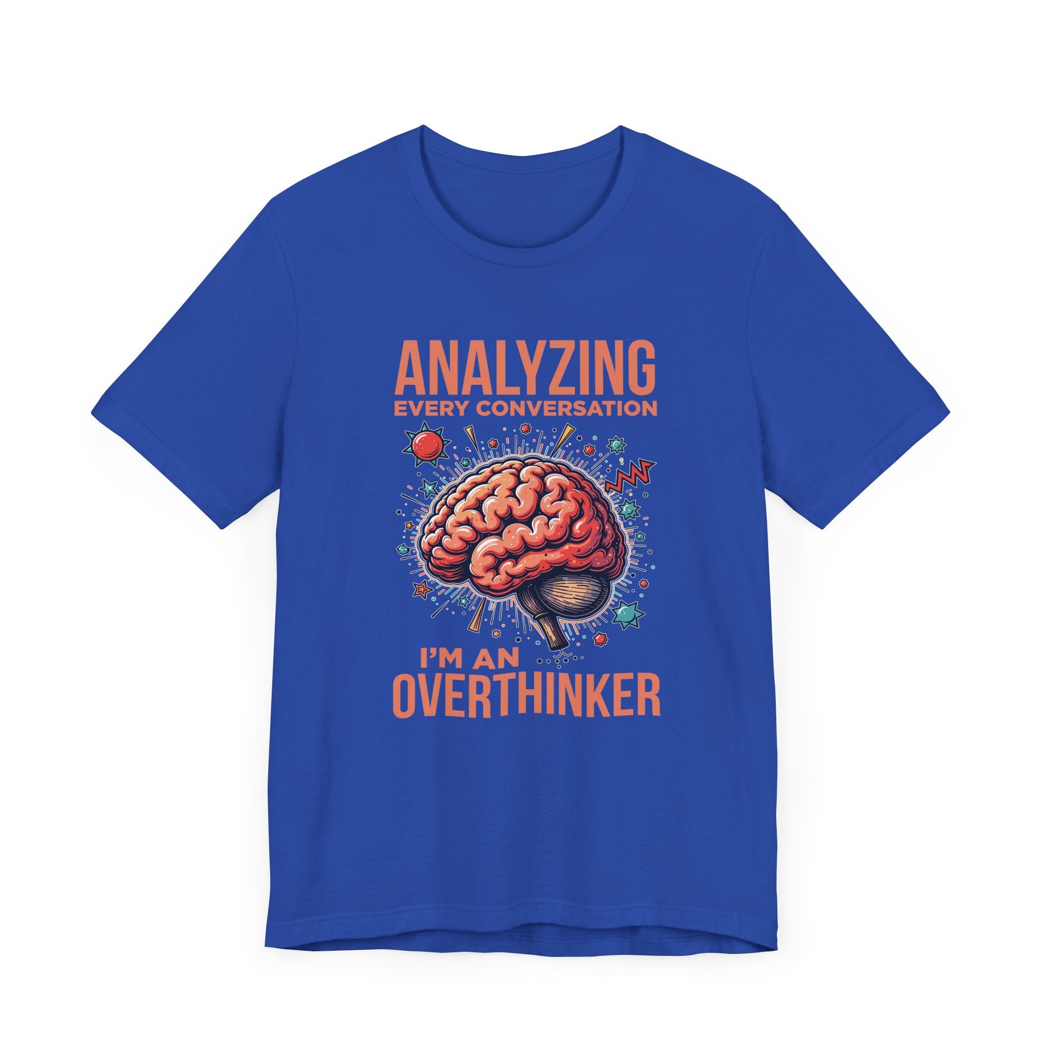 Can’t Talk I’m Busy Overthinking Tee, Mental Spiral Shirt, Anxious Brain Humor Tee, Self Aware Graphic, Relatable Mood Gift