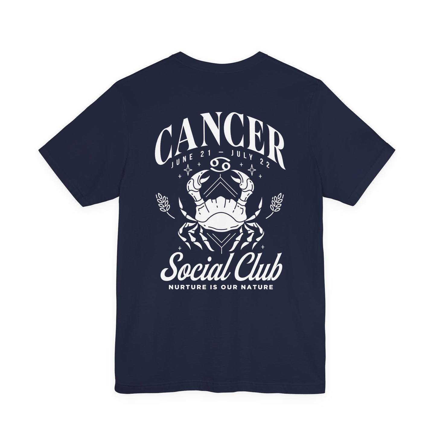 Cancer Social Club T-Shirt – Nurture Is Our Nature Zodiac Design