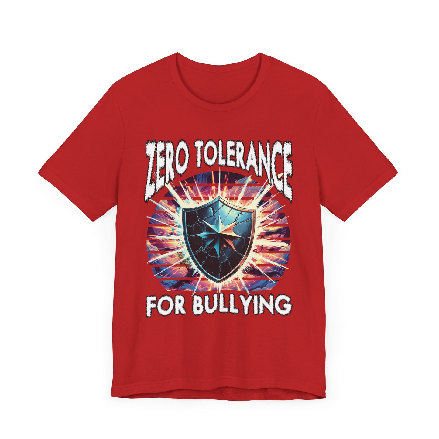 Zero Tolerance for Bullying | Strong Shield with Bright Flashlight & Glow T-Shirt