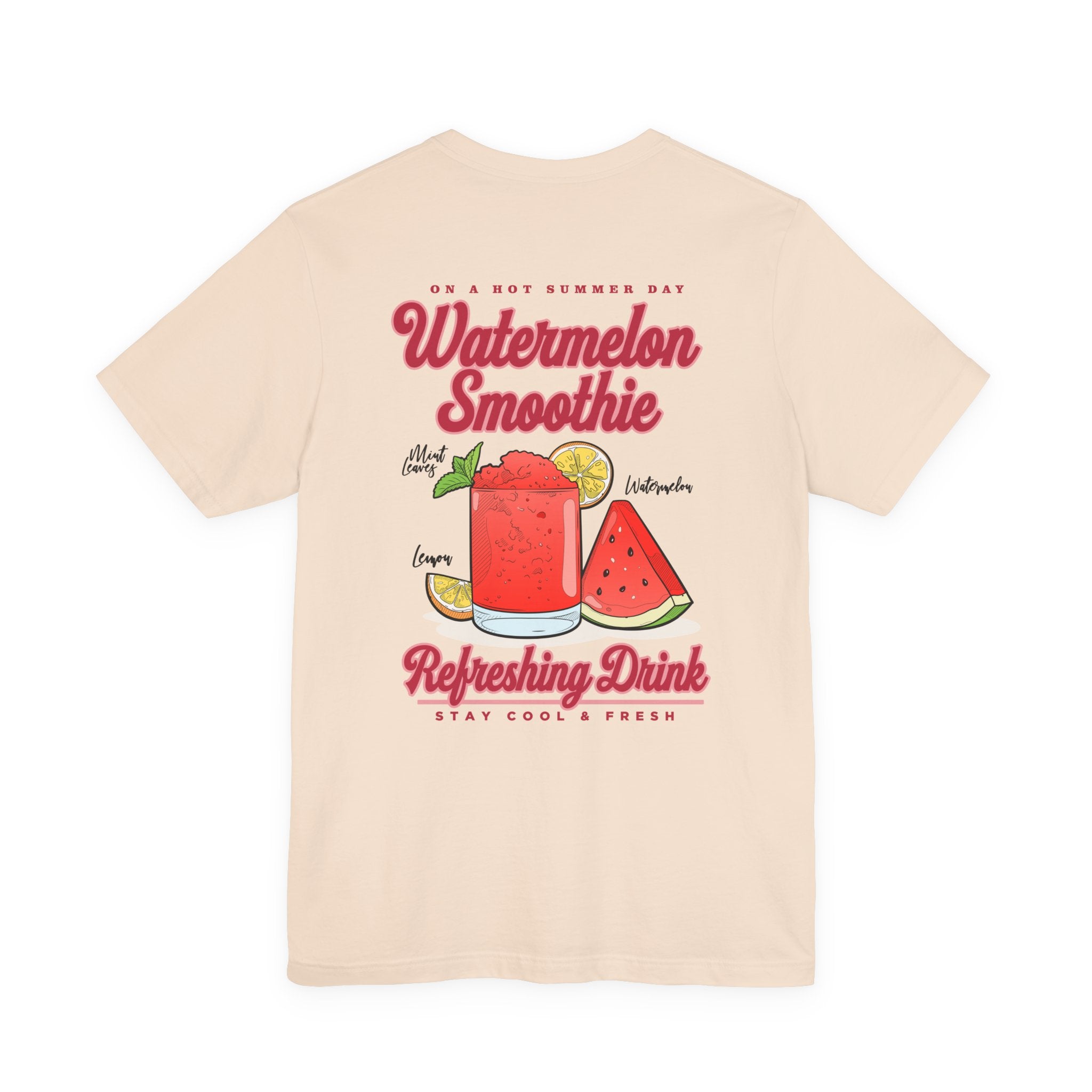 Watermelon Smoothie T-Shirt – Refreshing Summer Drink Graphic