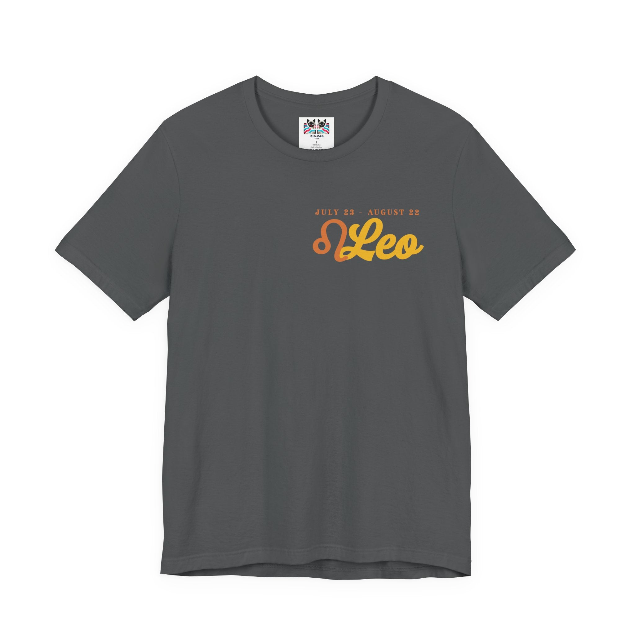 Leo Zodiac T-Shirt – Heart of the Lion, Spirit of the Sun Astrological wheel