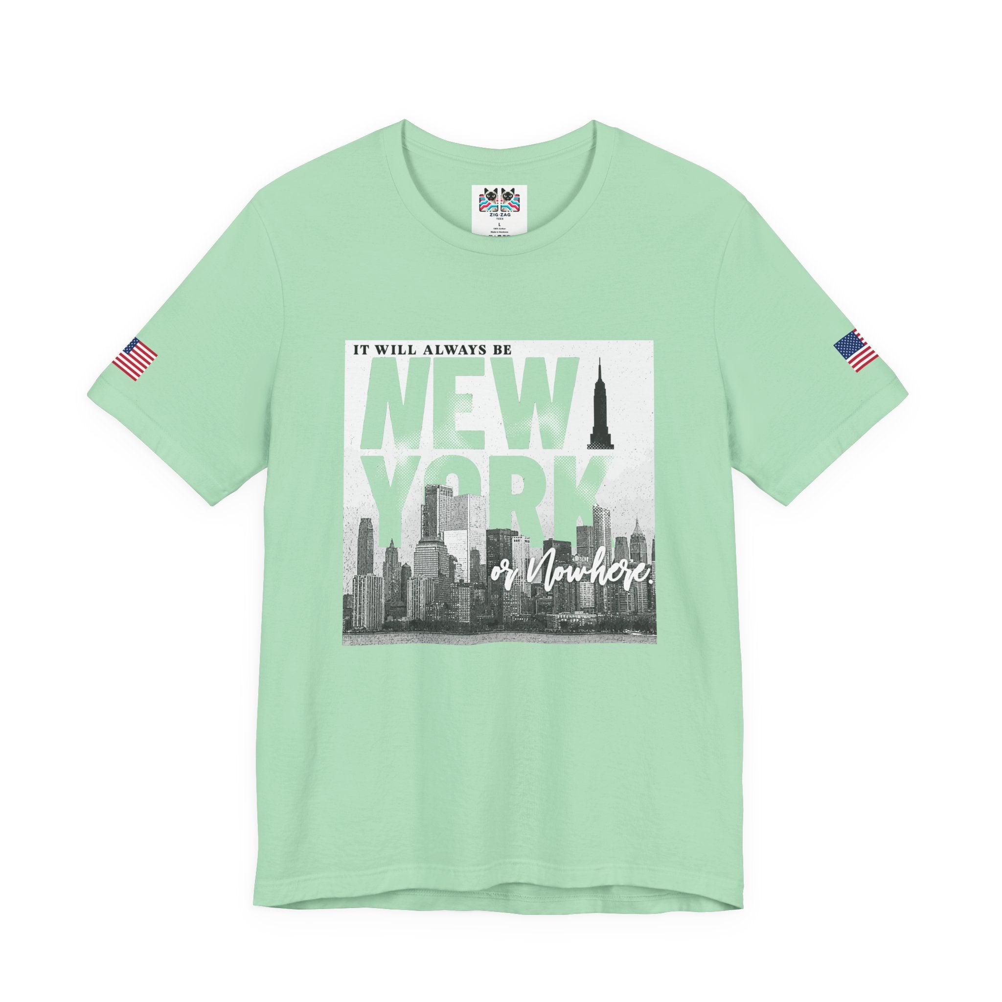 It Will Always Be New York T-Shirt - NYC Skyline Purple Typography Design