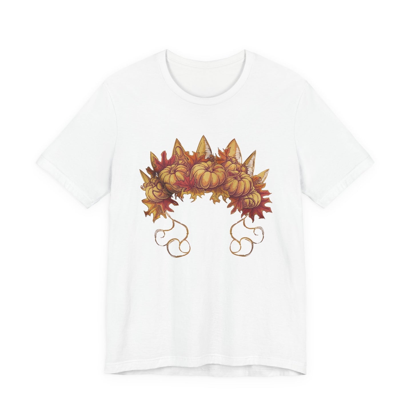 Pumpkin Queen’s Satchel – Botanical Pumpkin Plant & Leaves Graphic T-Shirt