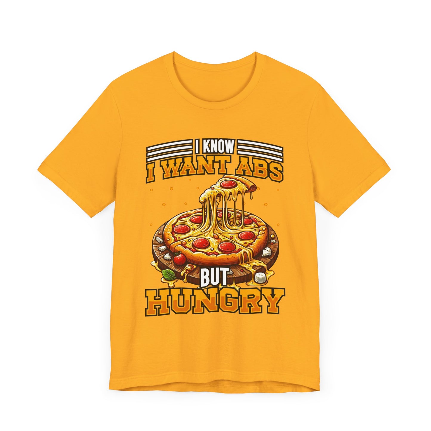 I Know I Want Abs But Hungry Shirt, Funny Gym Foodie Tee, Workout and Food Struggle T Shirt, Relatable Fitness Humor Apparel, Sarcastic Fit Top