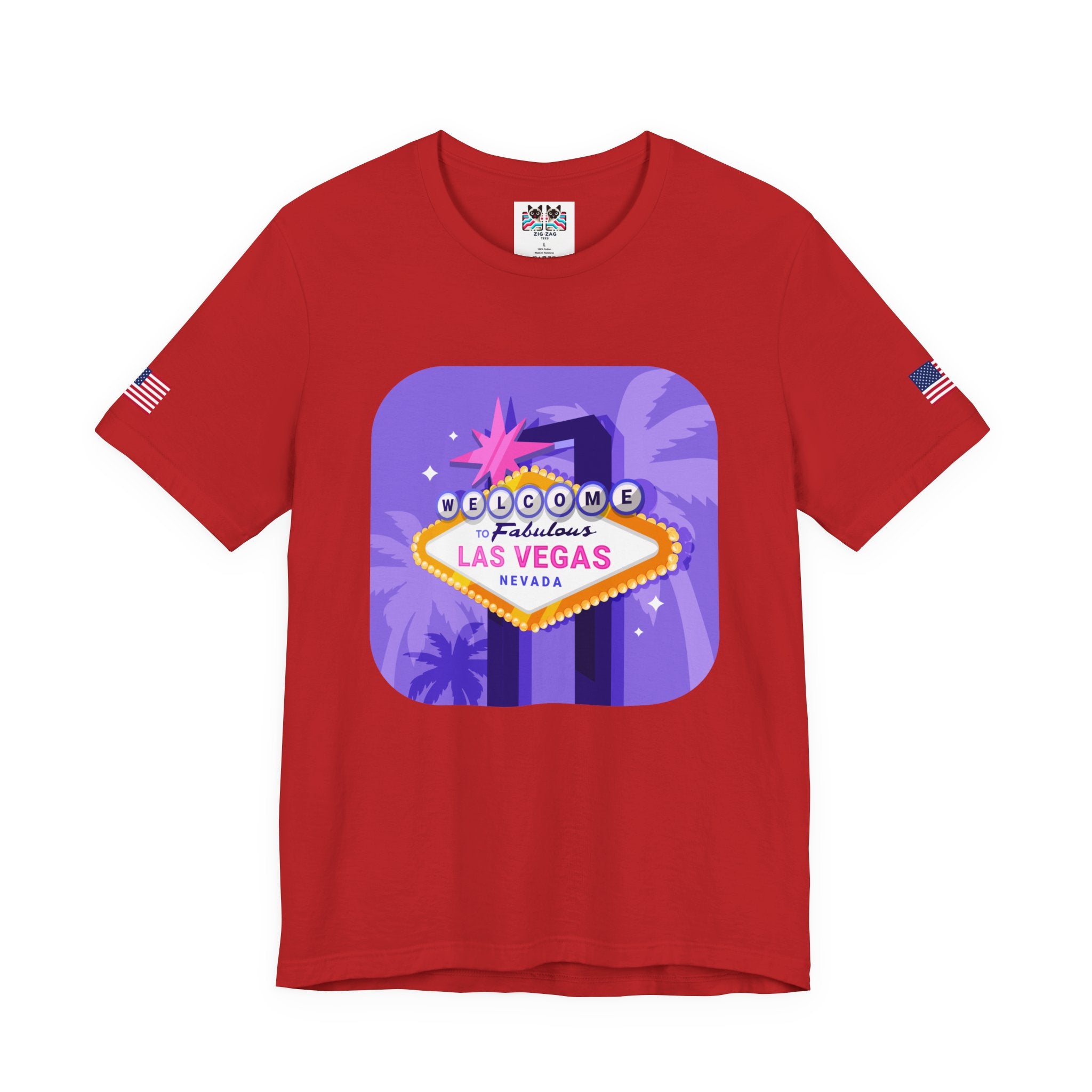 Welcome to Fabulous Las Vegas Nevada Neon Graphic T-Shirt – Vegas Sign Retro Tee