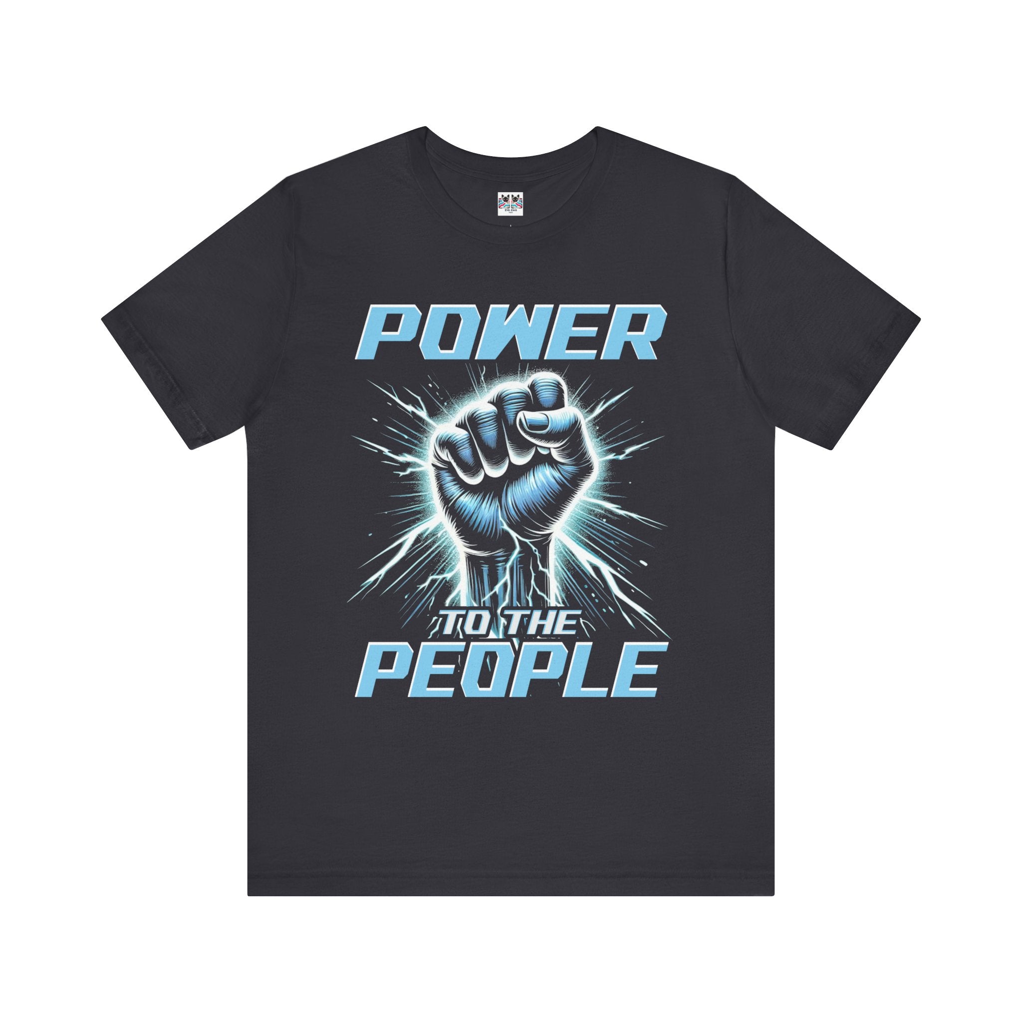 Power to the People Electric Resistance Bold Revolution Graphic T-Shirt