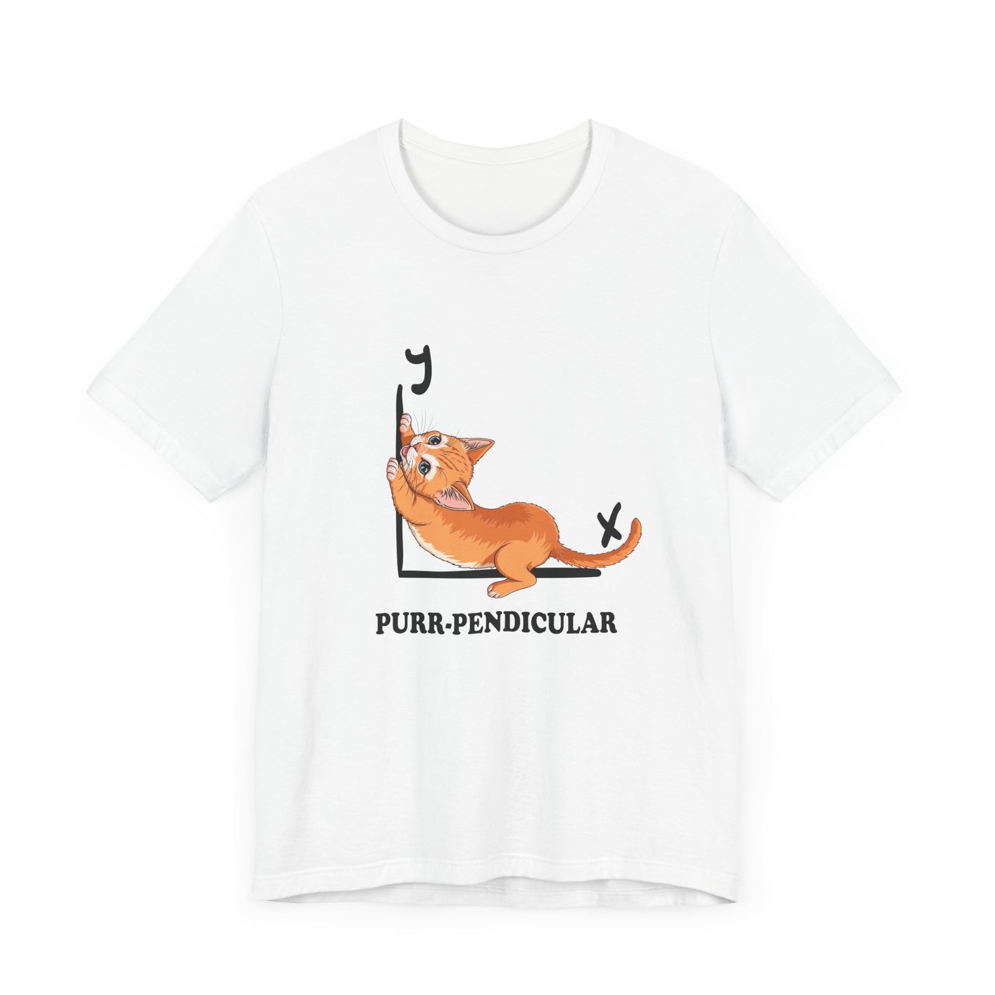 Math Cat Pun Shirt – Purr-pendicular Perpendicular Lines Graphic