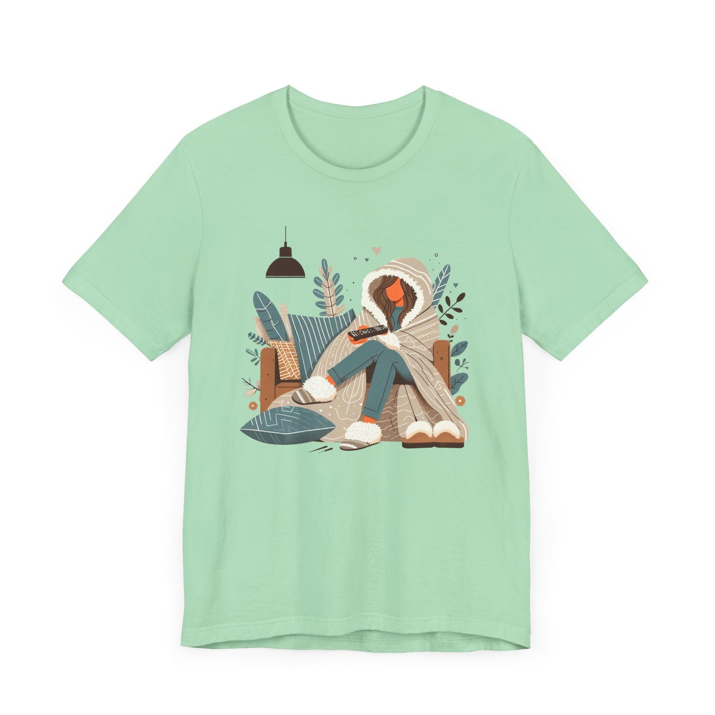 In My Lazy Era Relax and Unwind | Girl on Sofa with Remote Graphic T-Shirt