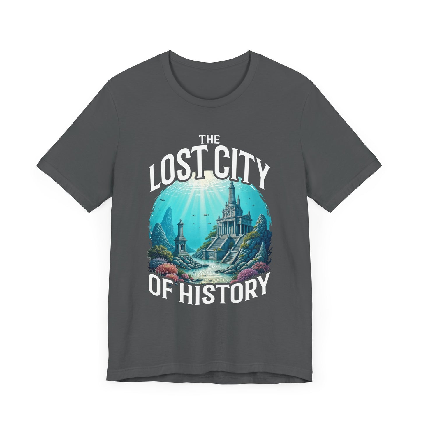 Sunken Cities of the Past Tee, Lost World History Shirt, Ancient Civilizations Graphic Tee, Underwater Discovery Top, Explorer Gift