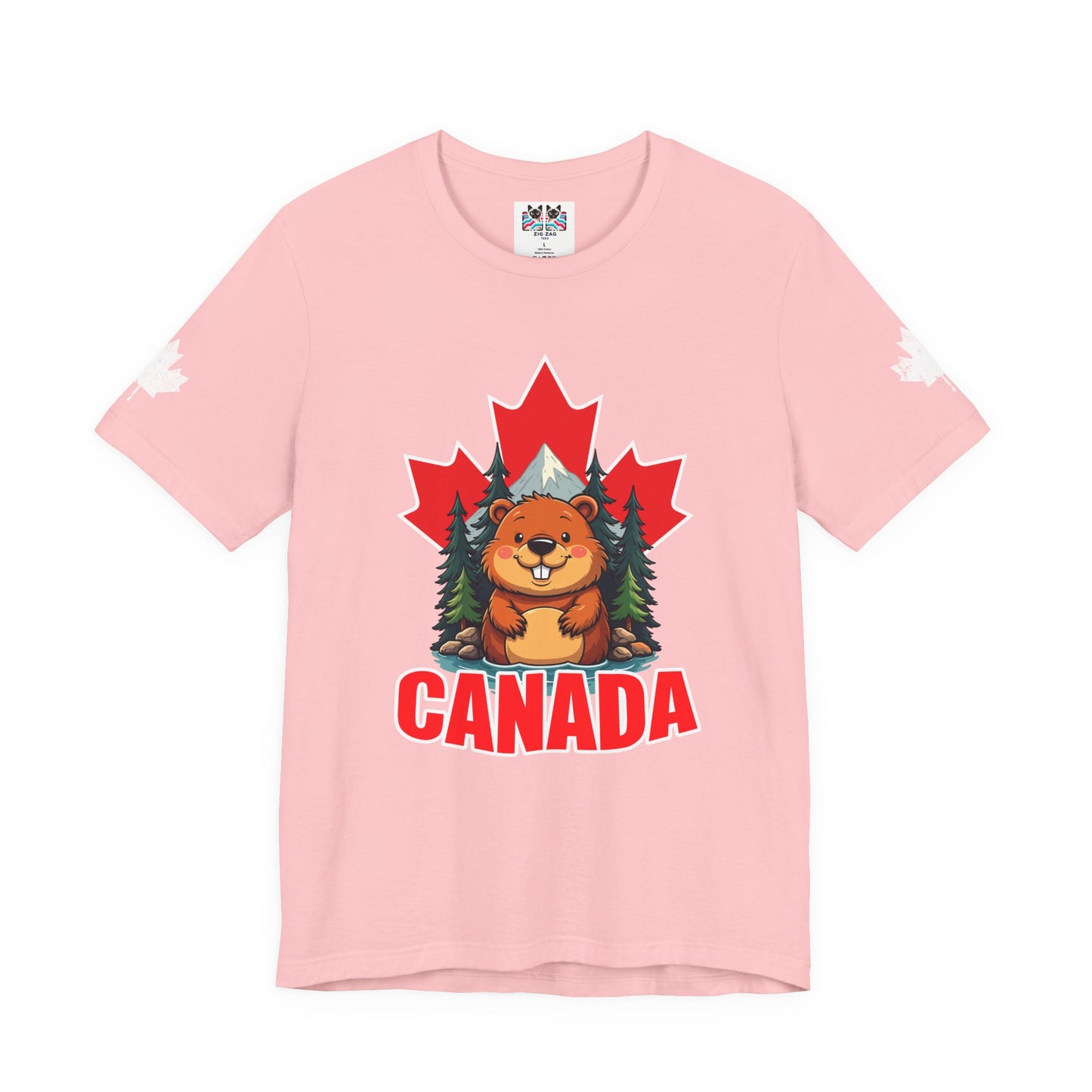 Canada Maple Beaver Cartoon T-Shirt