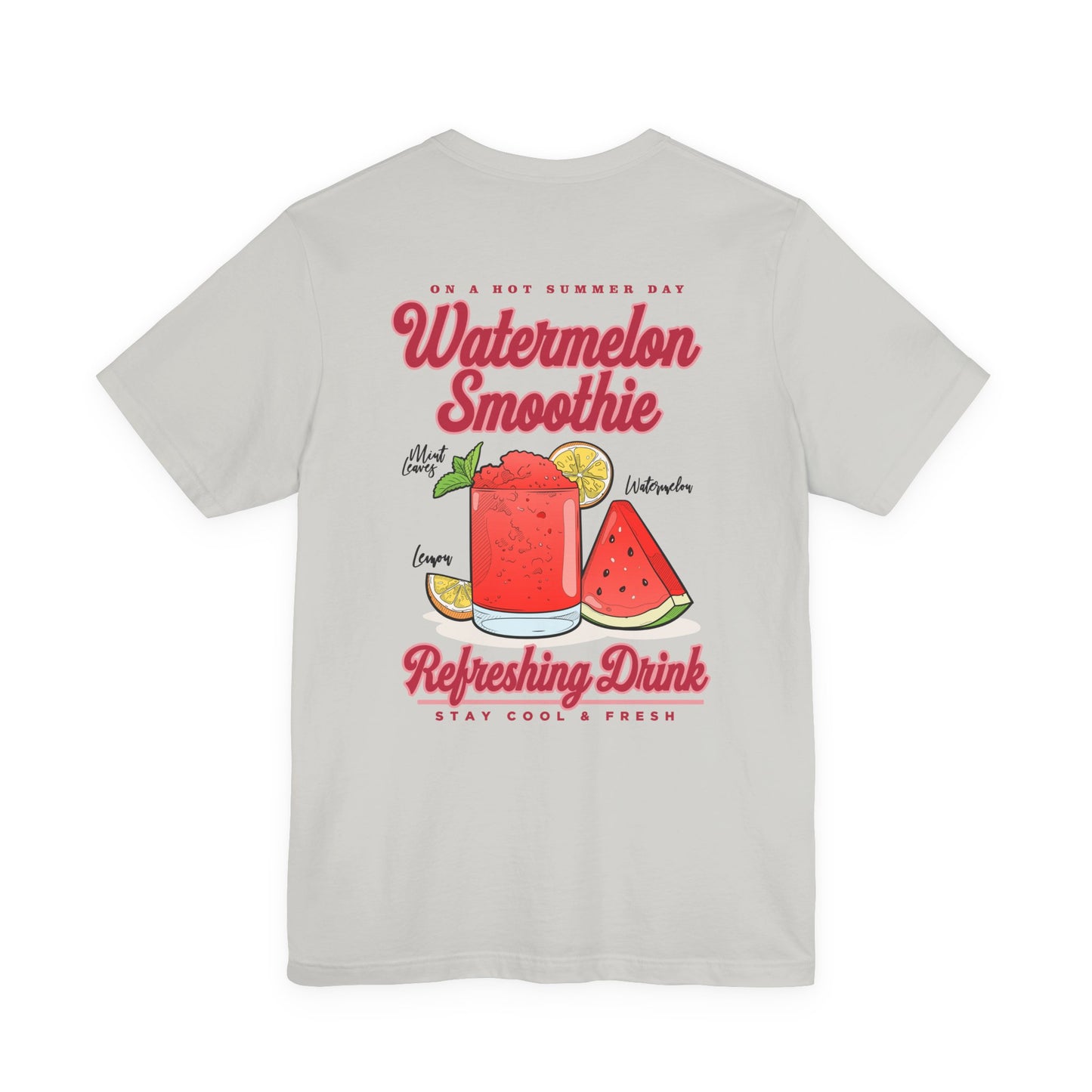 Watermelon Smoothie T-Shirt – Refreshing Summer Drink Graphic