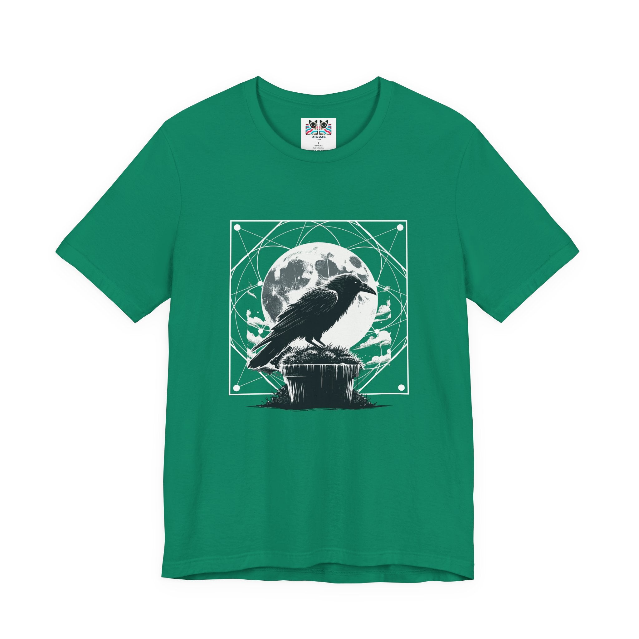 Moonlit Crow Purple Night T-Shirt