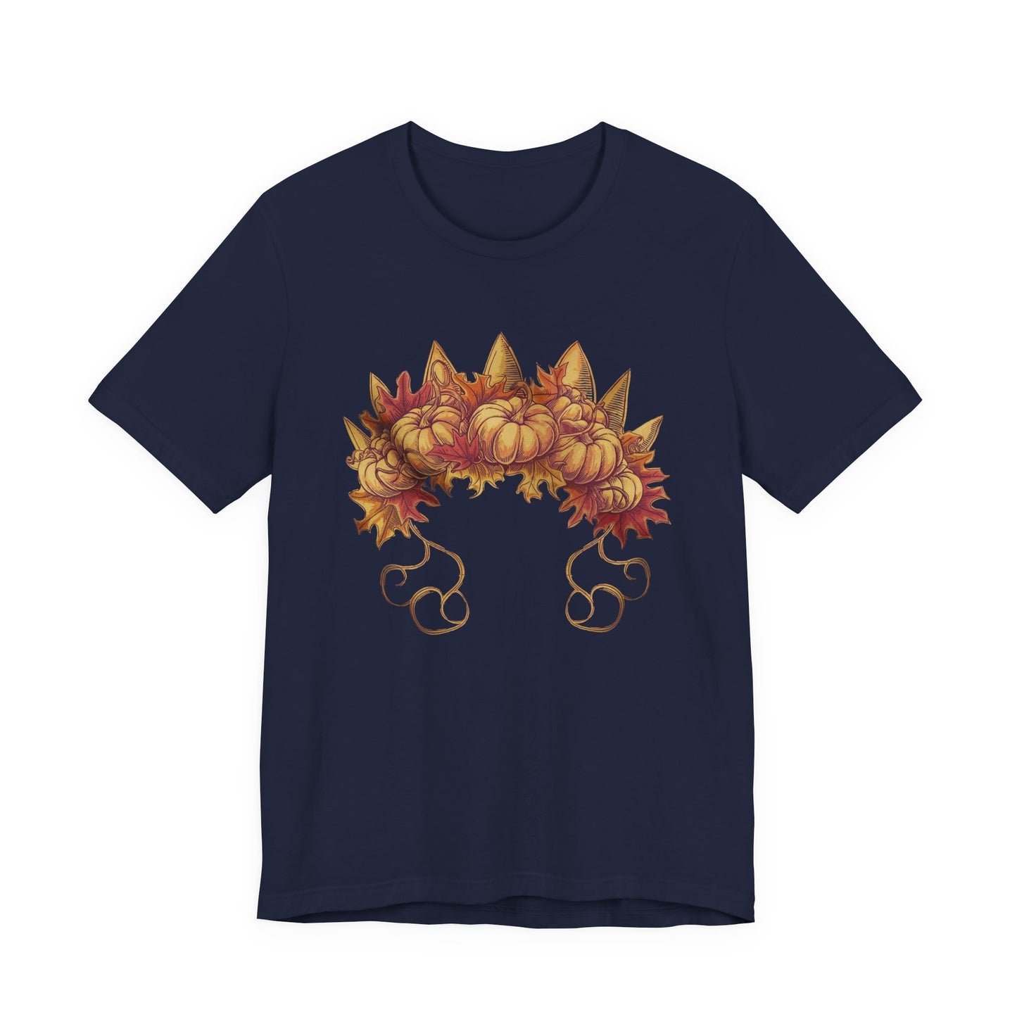 Pumpkin Queen’s Satchel – Botanical Pumpkin Plant & Leaves Graphic T-Shirt