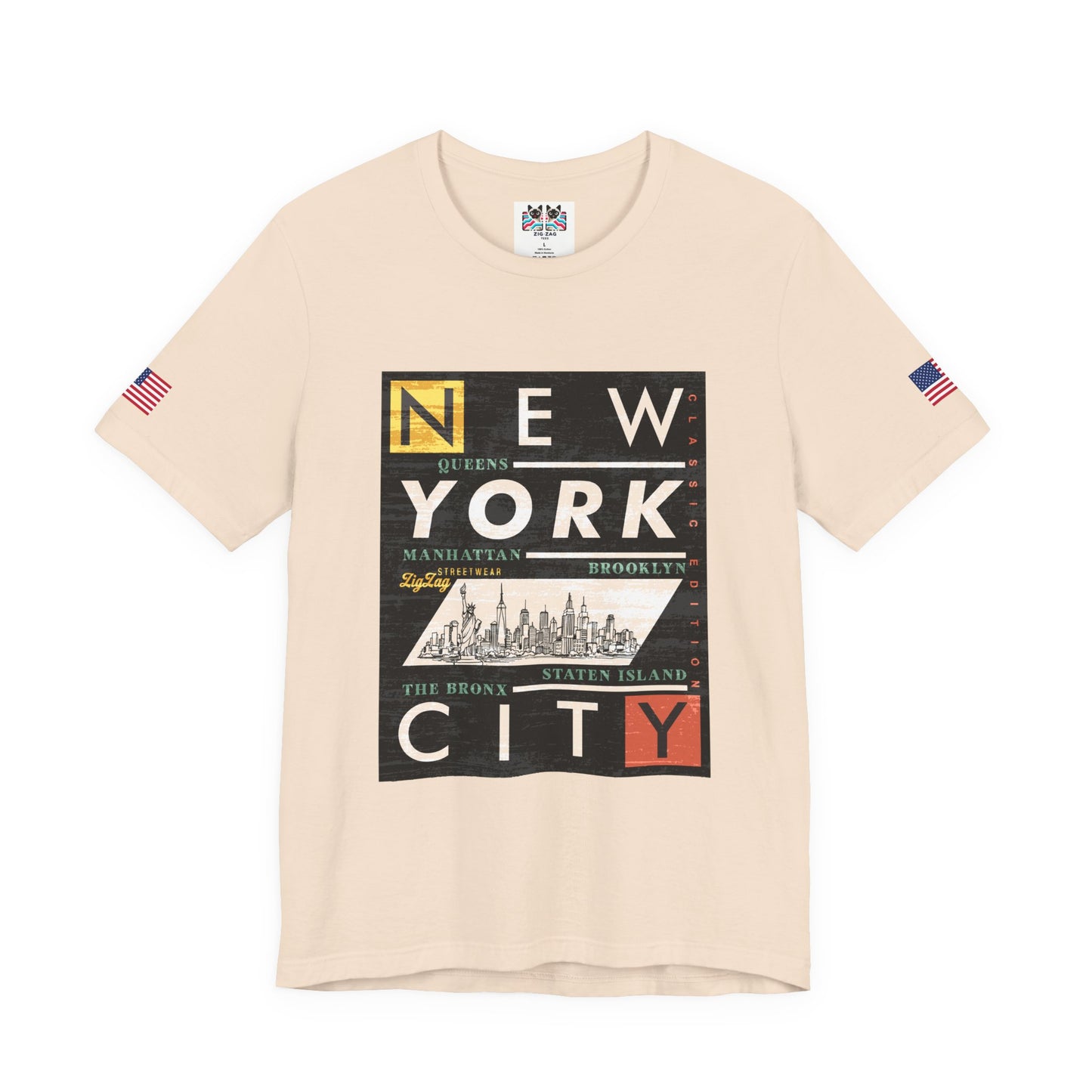 New York City Boroughs T-Shirt - Queens Manhattan Brooklyn Bronx Staten Island Design