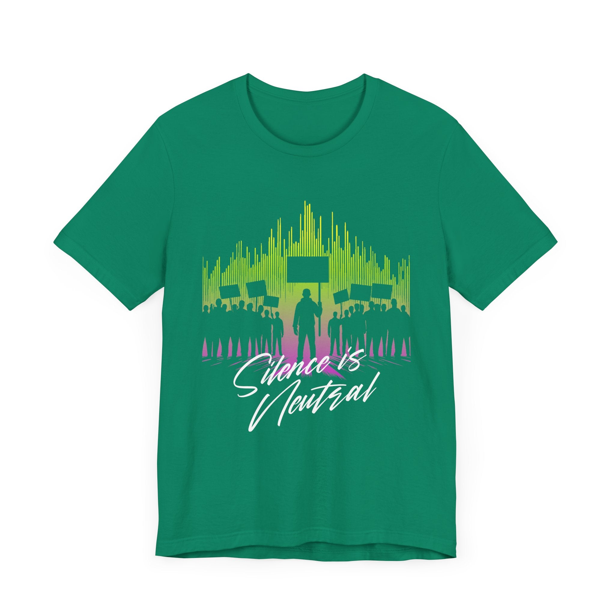 Silence is Neutral | Protest Crowd Graphic T-Shirt