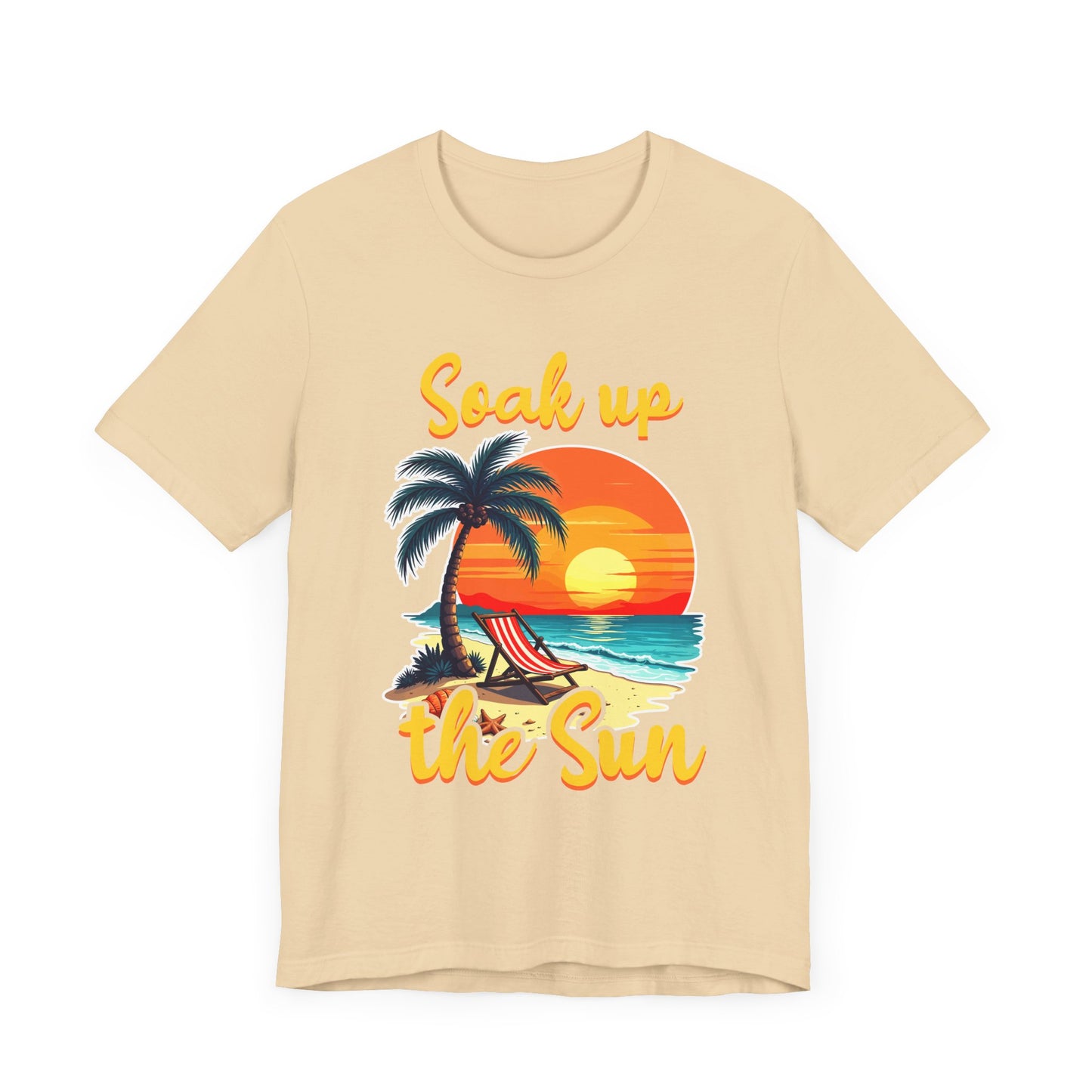 Soak Up The Sun Shirt, Coastal Chill Tee, Summer Sunshine T Shirt, Relaxed Beach Apparel, Sunlight Escape Graphic Top