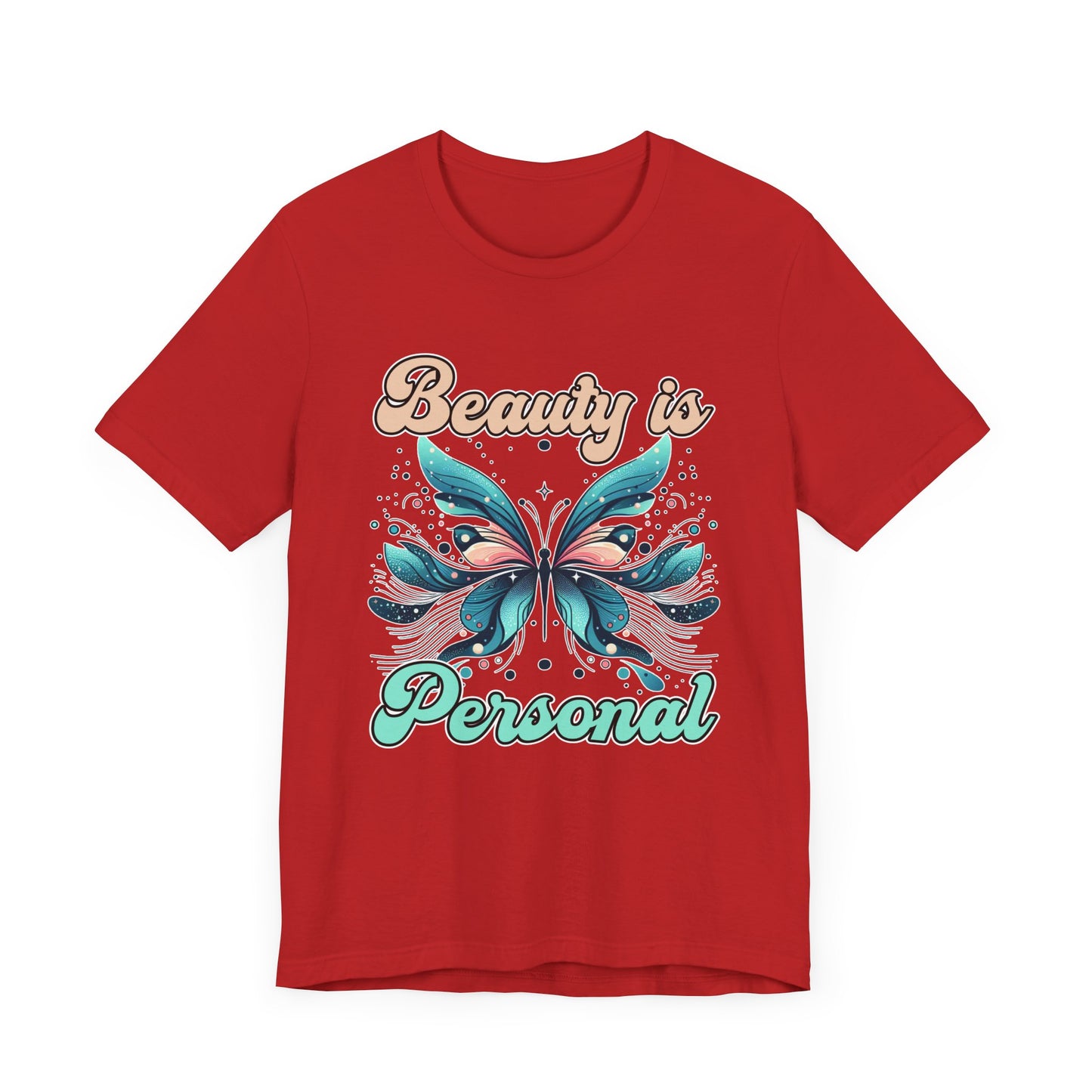 Beauty is Personal | Abstract Butterfly Graphic T-Shirt