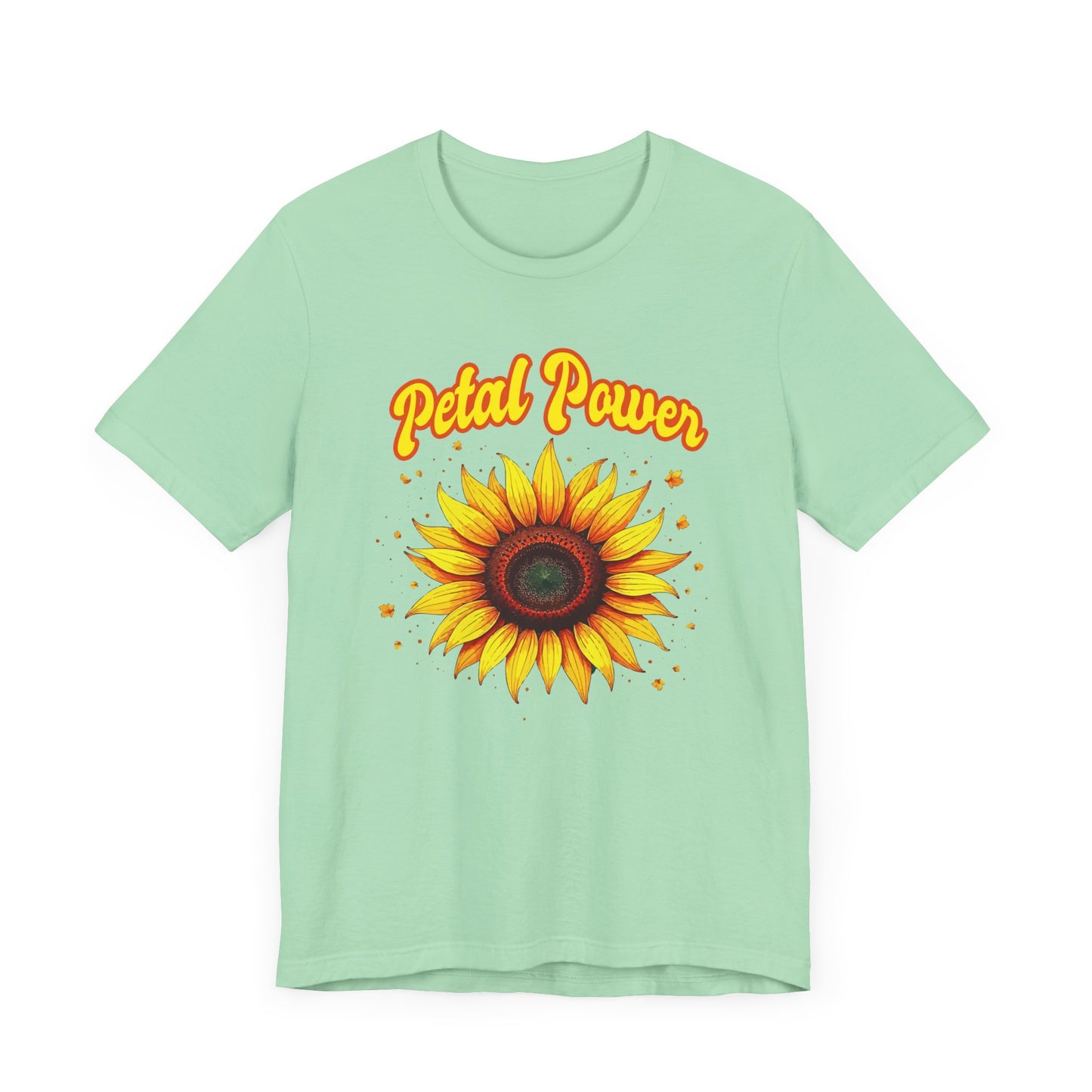 Petal Power Tee, Floral Mood Shirt, Garden Girl Top, Spring Energy Graphic, Nature Strength Gift Tee