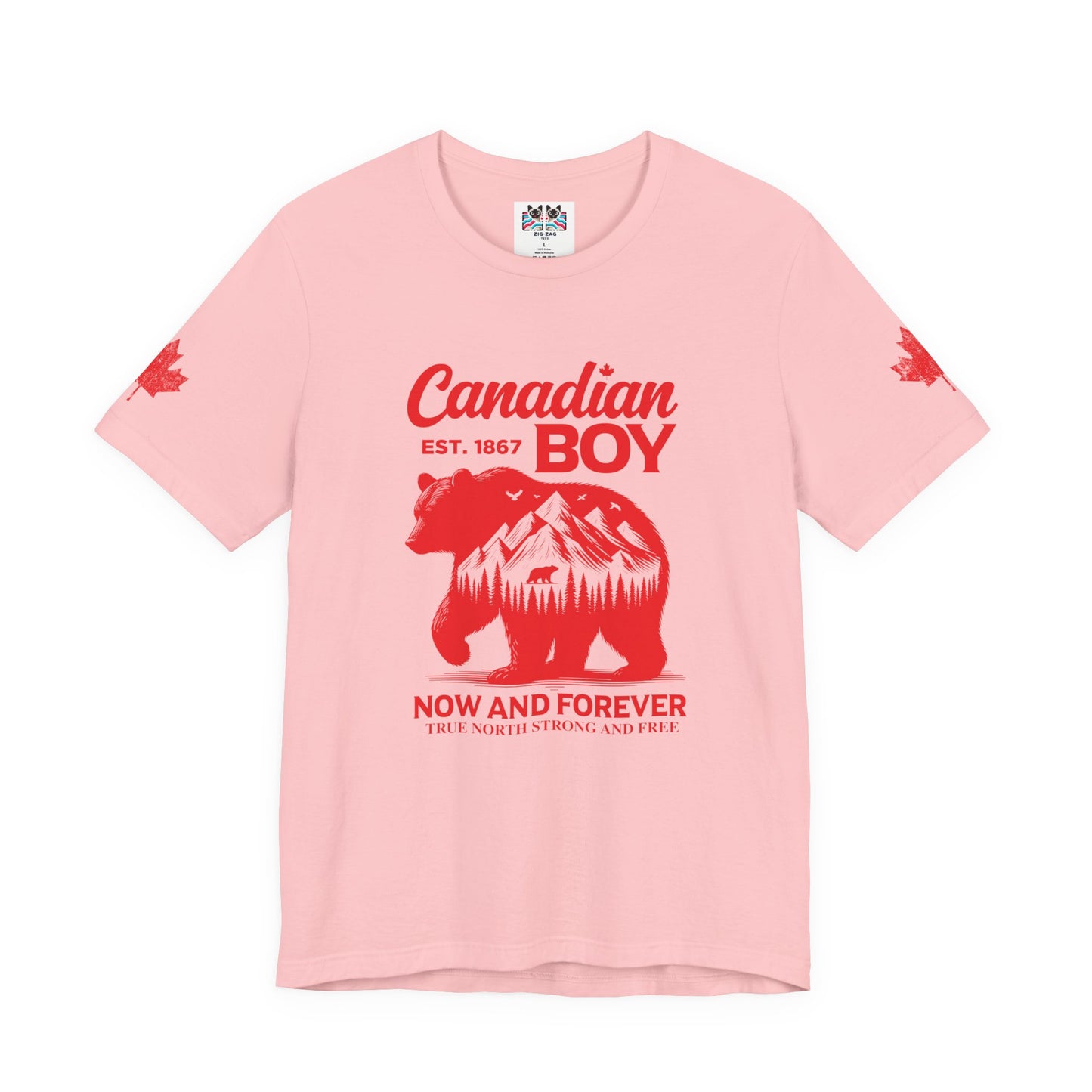 Canadian Boy Wilderness Bear T-Shirt