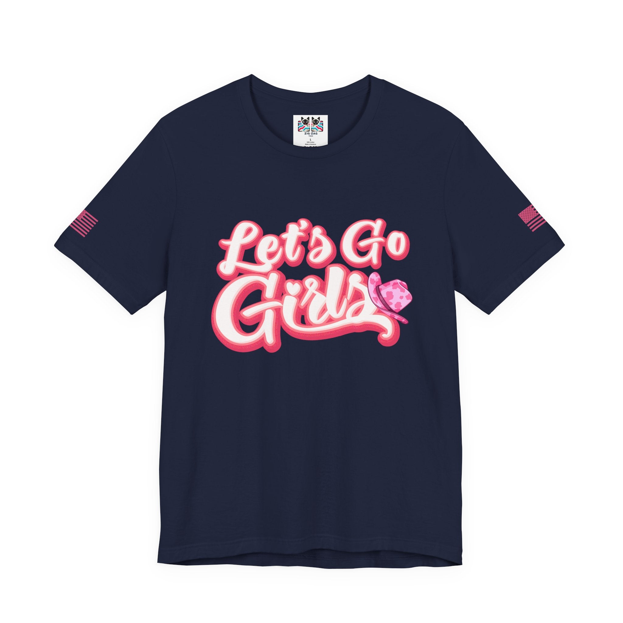 Let's Go Girls T-Shirt – Bold Retro Script Cowboy Hat Graphic Tee