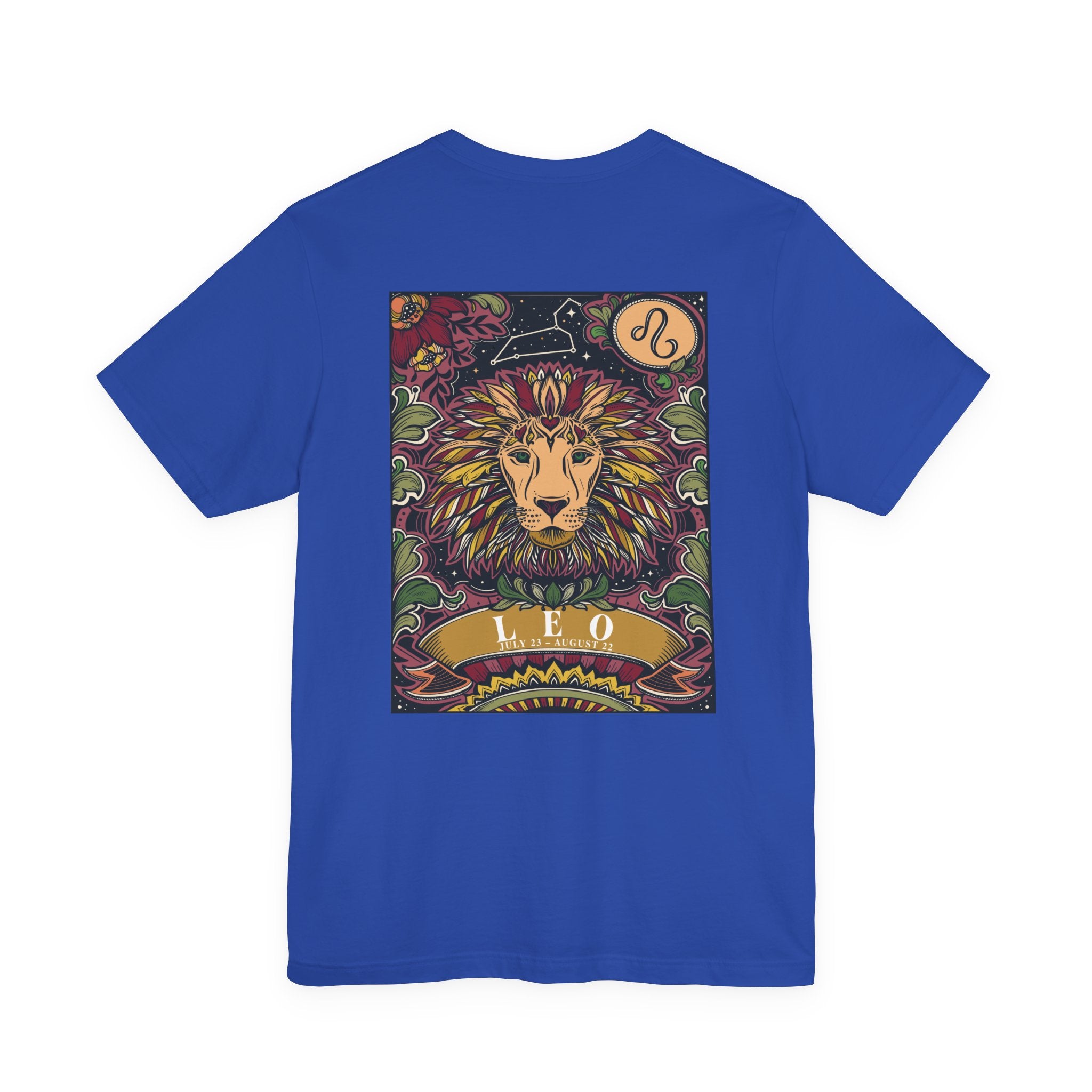 Leo Constellation & Floral Zodiac T-Shirt – July 23 to August 22