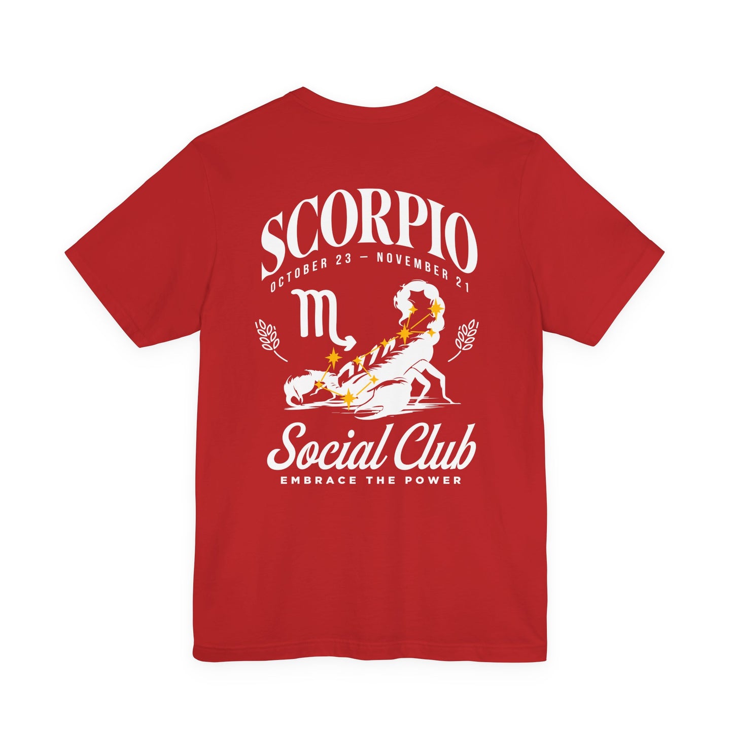 Scorpio Social Club T-Shirt – Scorpion with Zodiac Constellation Graphic