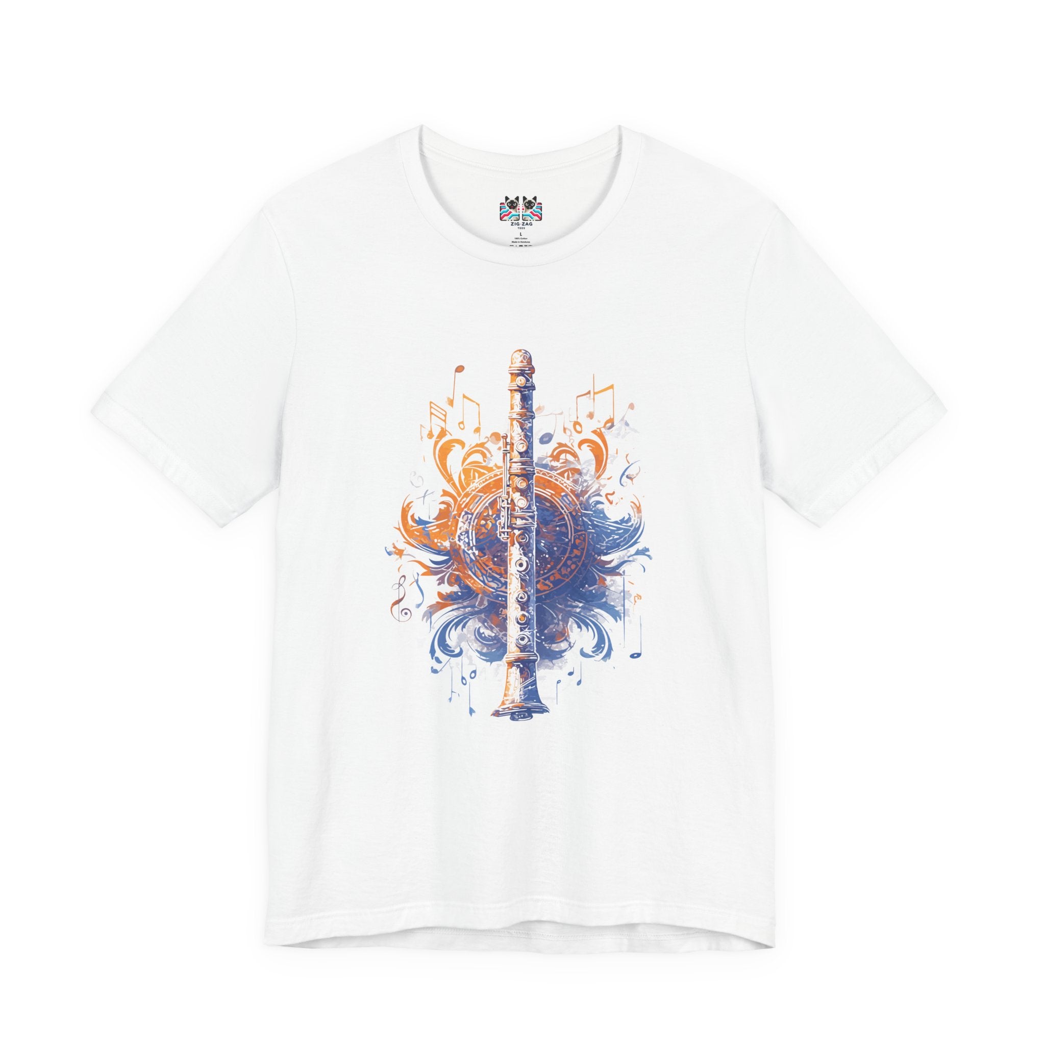 Classic Colorful Flute Music Notes Classical Flute T-Shirt