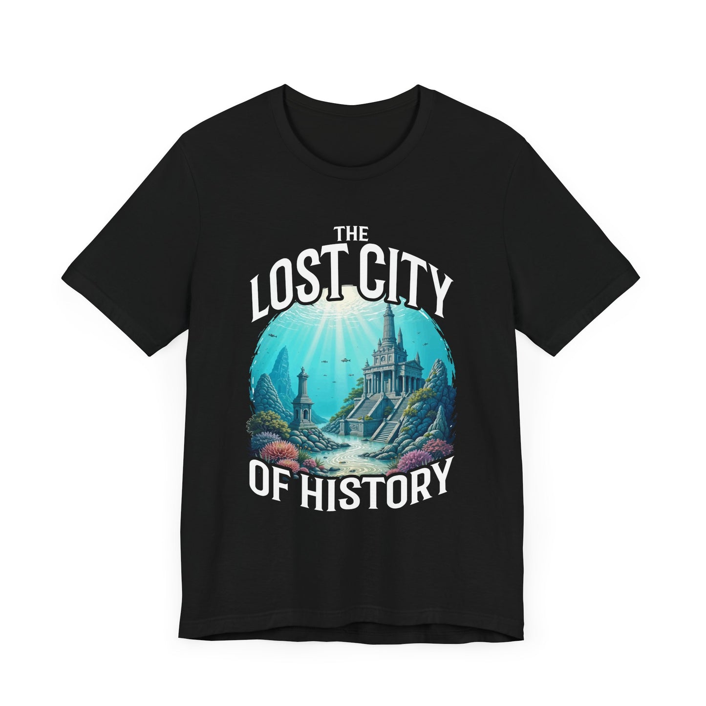 Sunken Cities of the Past Tee, Lost World History Shirt, Ancient Civilizations Graphic Tee, Underwater Discovery Top, Explorer Gift