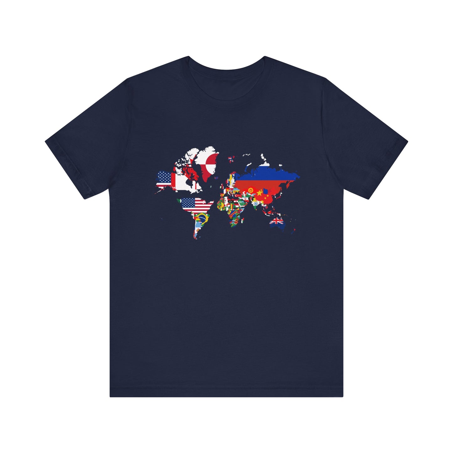 World Map Country Flags - Travel & Wanderlust T-Shirt
