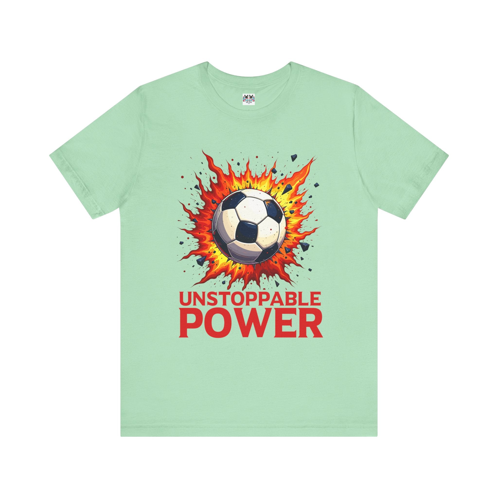 Goal Explosion Soccer Power Shot Flame Ball Scoring Moment T-Shirt