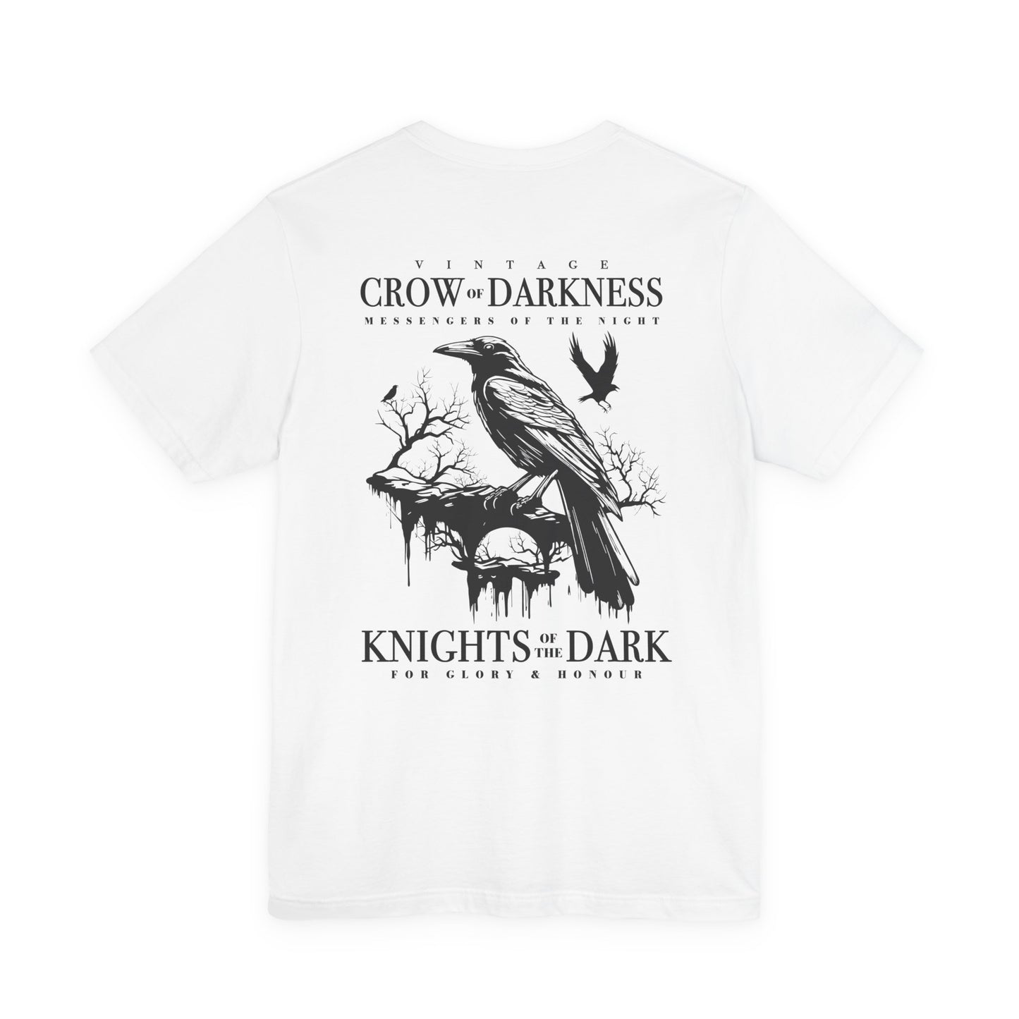 Vintage Crow of Darkness T-Shirt – Night Messenger Graphic