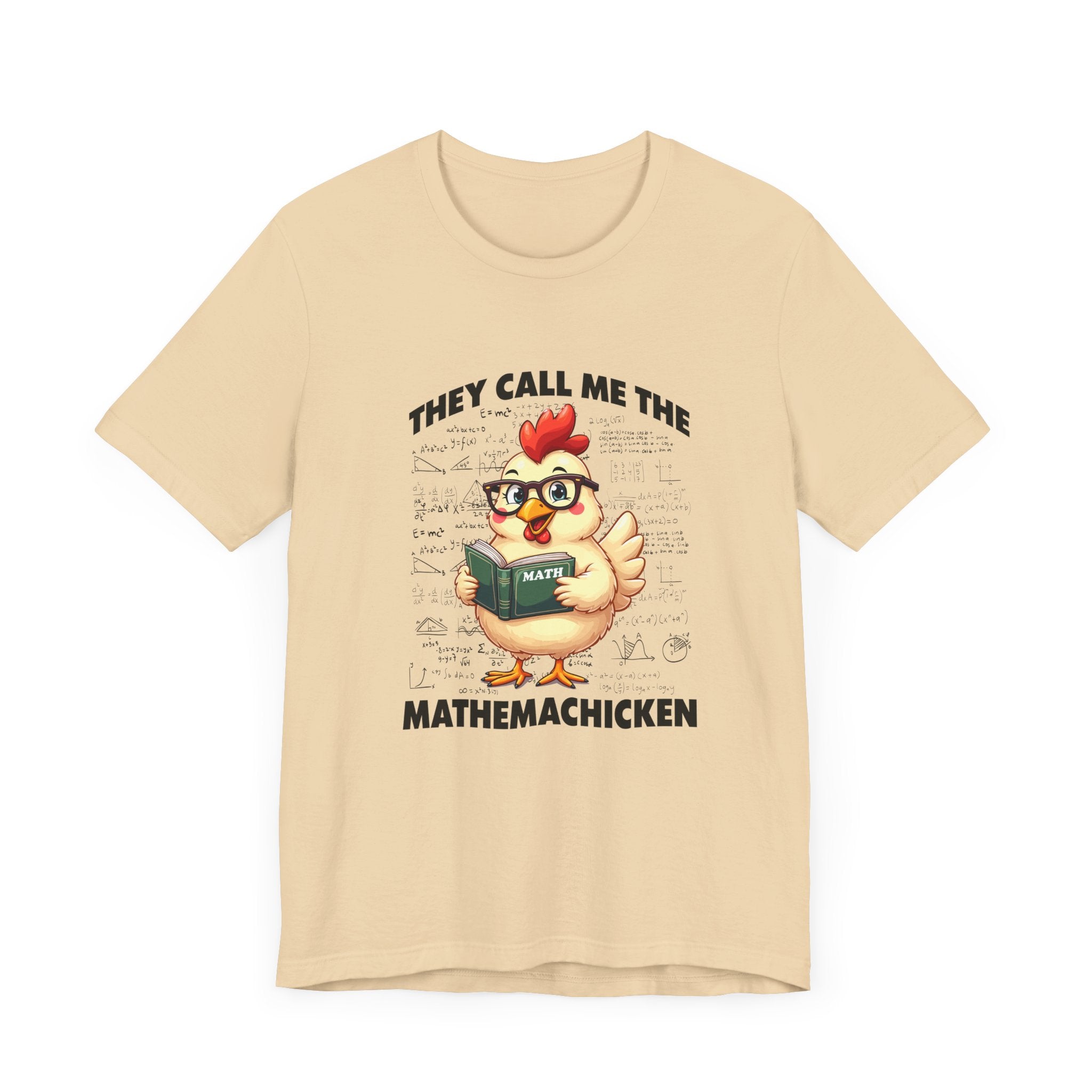 Math Lover Chicken T-Shirt – Geeky Poultry and Equations Design