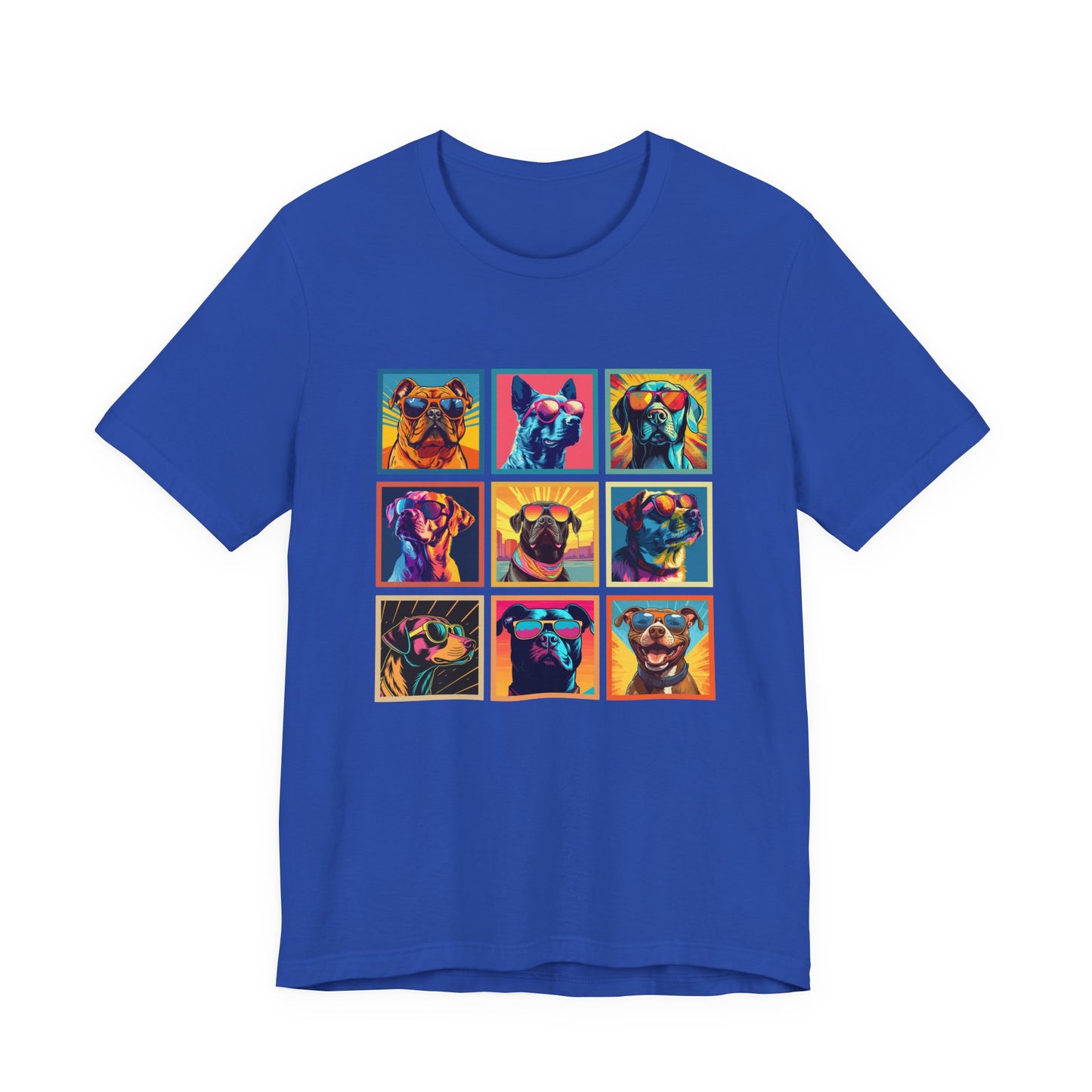 Cool Dogs Pop Art Sunglasses Tshirt – Nine Retro Pups