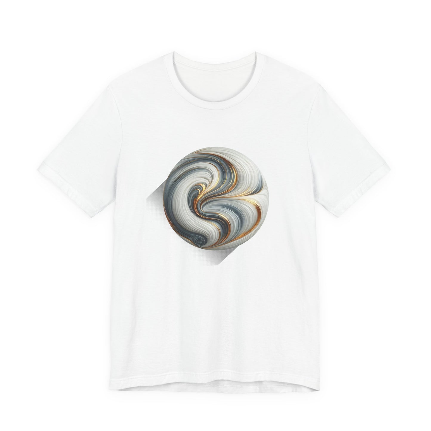 Liquid Marble – Flowing Marble Effect Abstract Graphic T-Shirt