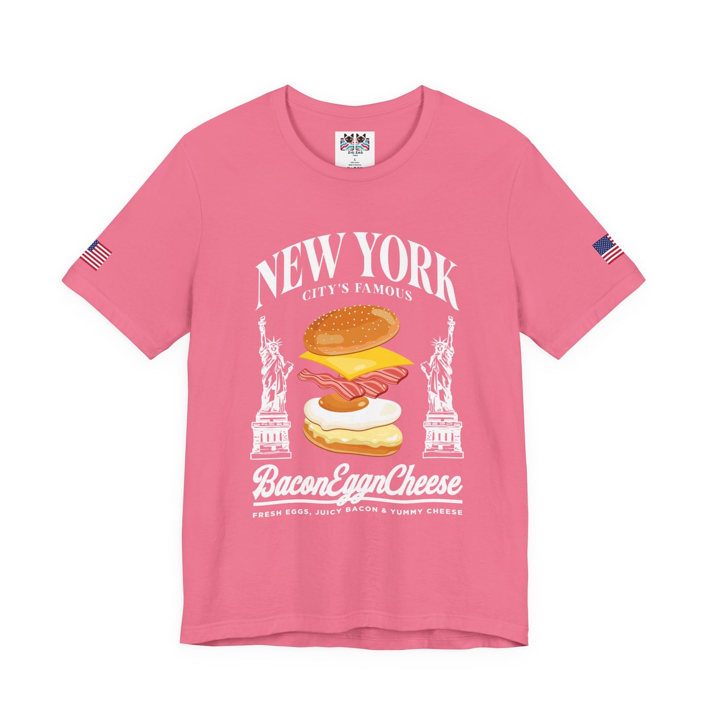 New York Bacon Egg Cheese T-Shirt - NYC Bodega Breakfast Sandwich Food Humor